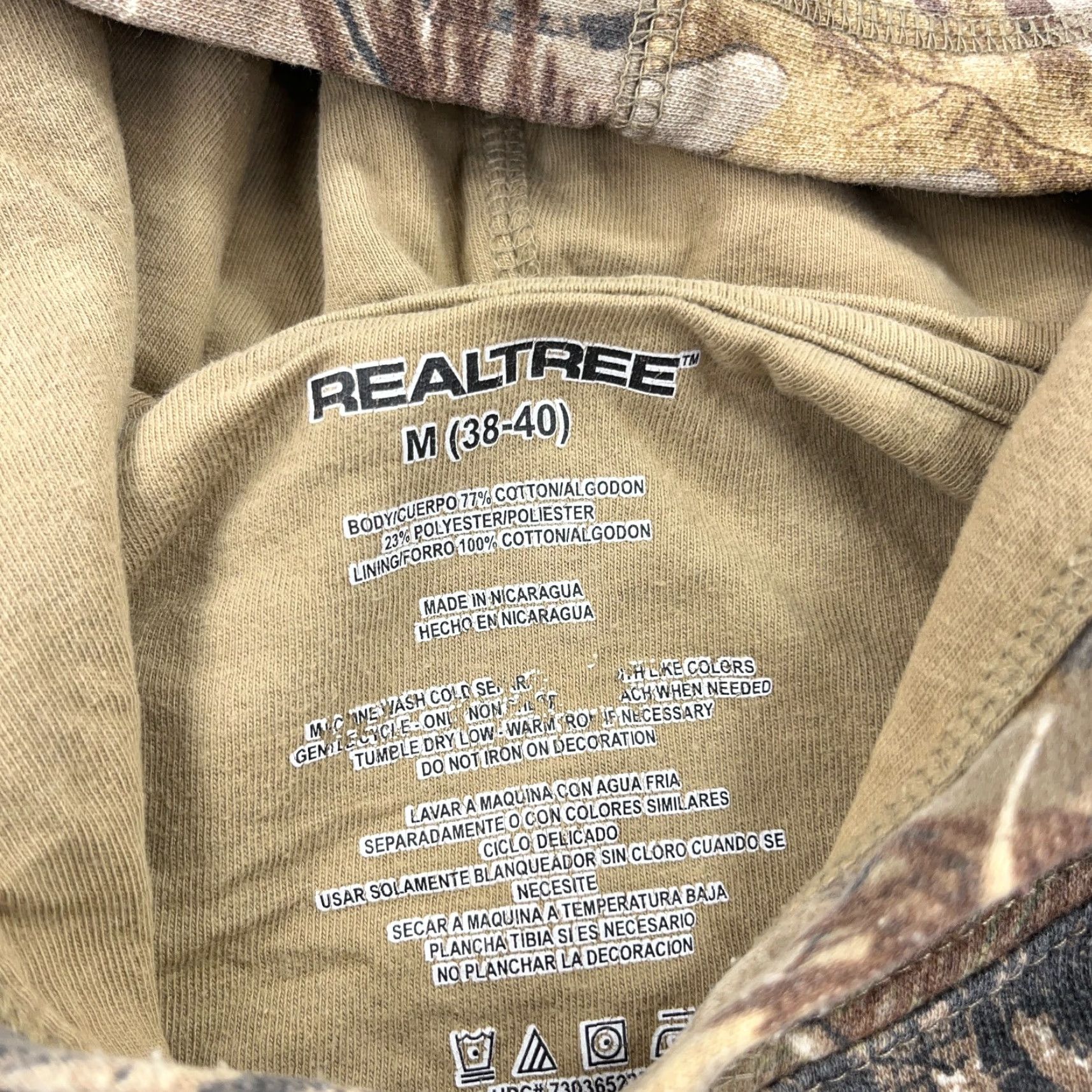 Realtree VINTAGE Realtree Hoodie Men M Camouflage Pullover Sweatshirt Brown 90s Logo Sports Retro Size US M / EU 48-50 / 2 - 4 Thumbnail