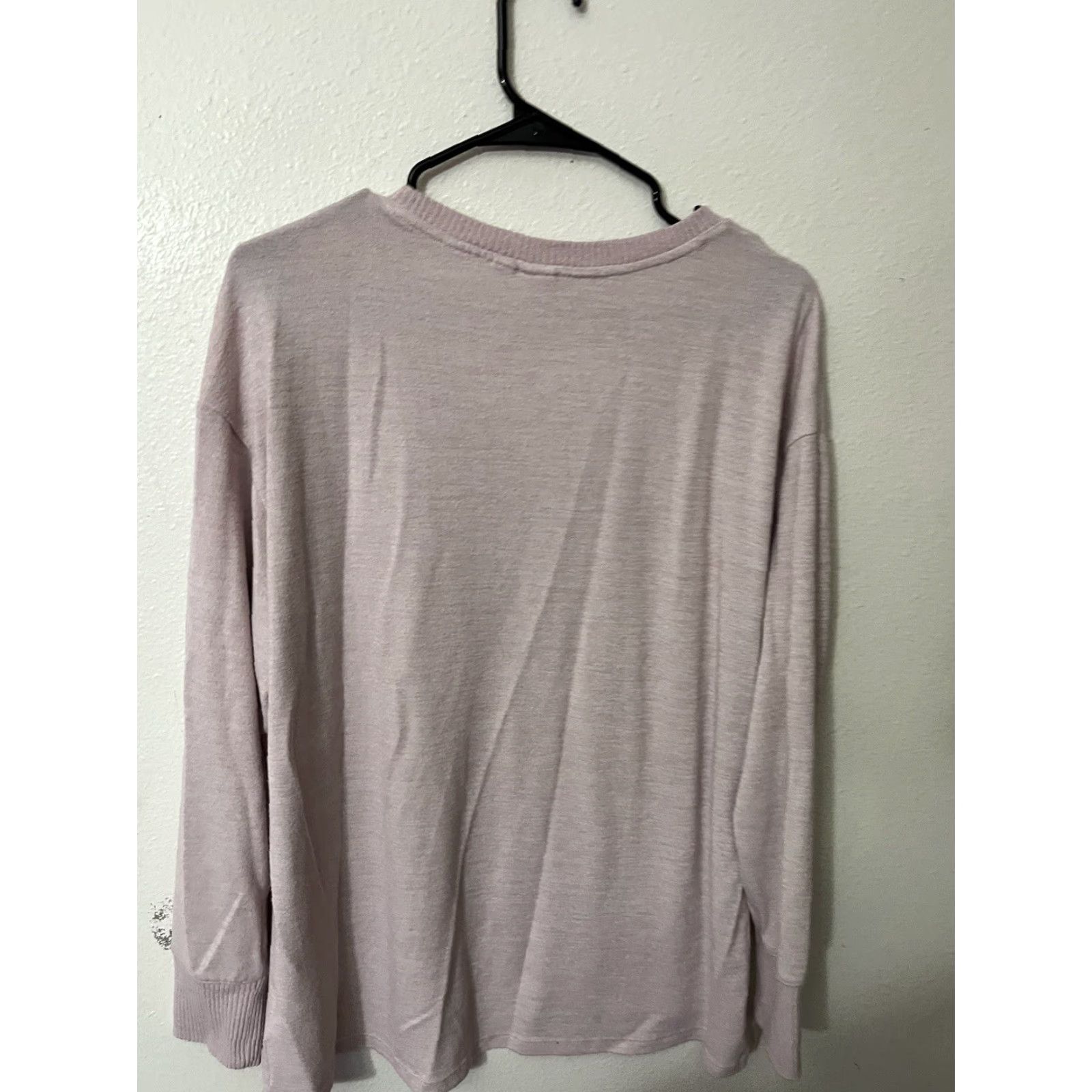 Gap VINTAGE Gap Women's Sweater Long Sleeve Casual Cotton Pink Solid L Round Neck Short Sleeve Pullover Size L / US 10 / IT 46 - 2 Thumbnail