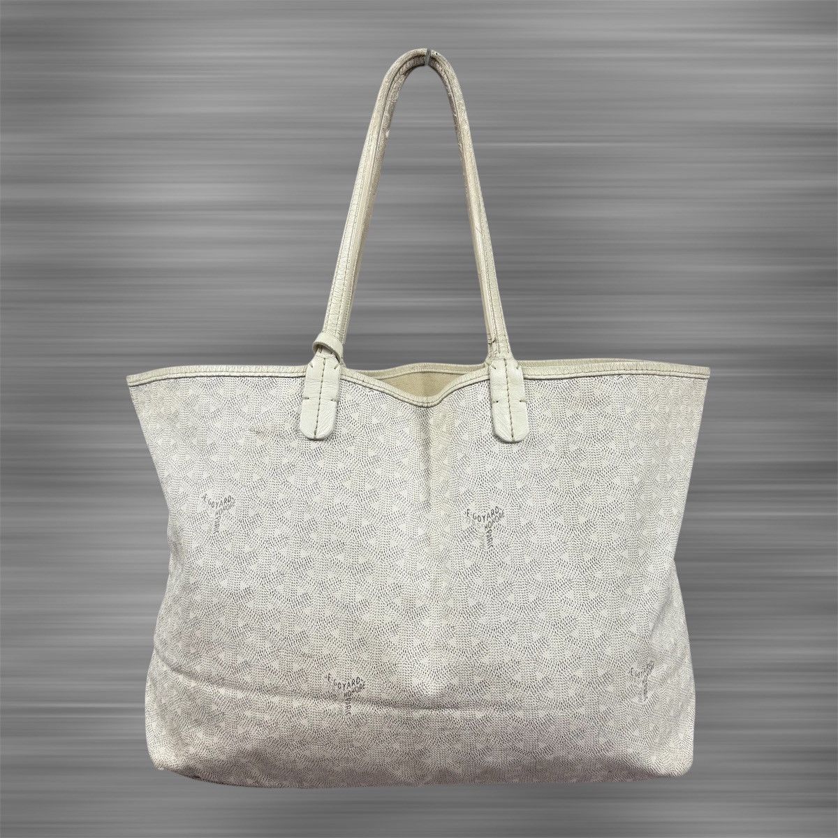 Goyard Goyard St. Louis PM Tote Bag Coated Canvas Leather White Size ONE SIZE - 1 Thumbnail
