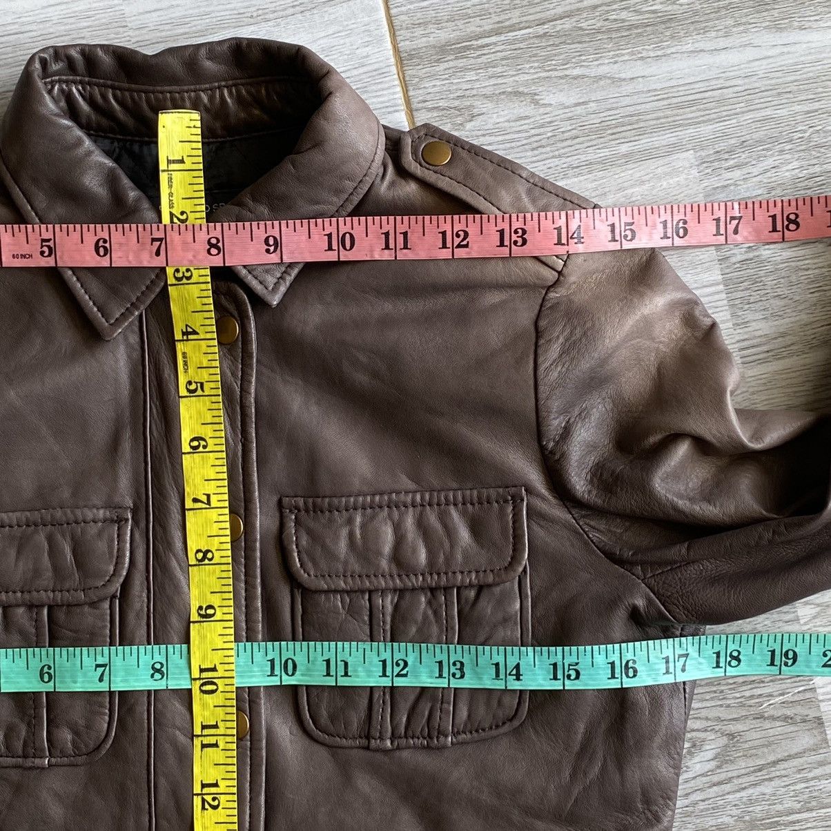 Japanese Brand Spickand Span Crop Leather Jacket Size S / US 4 / IT 40 - 17 Thumbnail