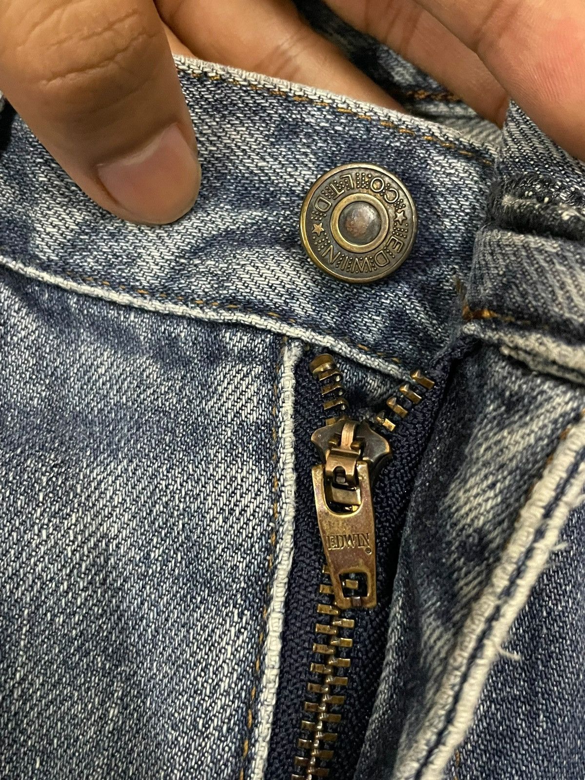 Edwin Vintage Edwin Extra Extreme Blue Fade Wash Bootcut Jeans Size US 29 - 11 Thumbnail