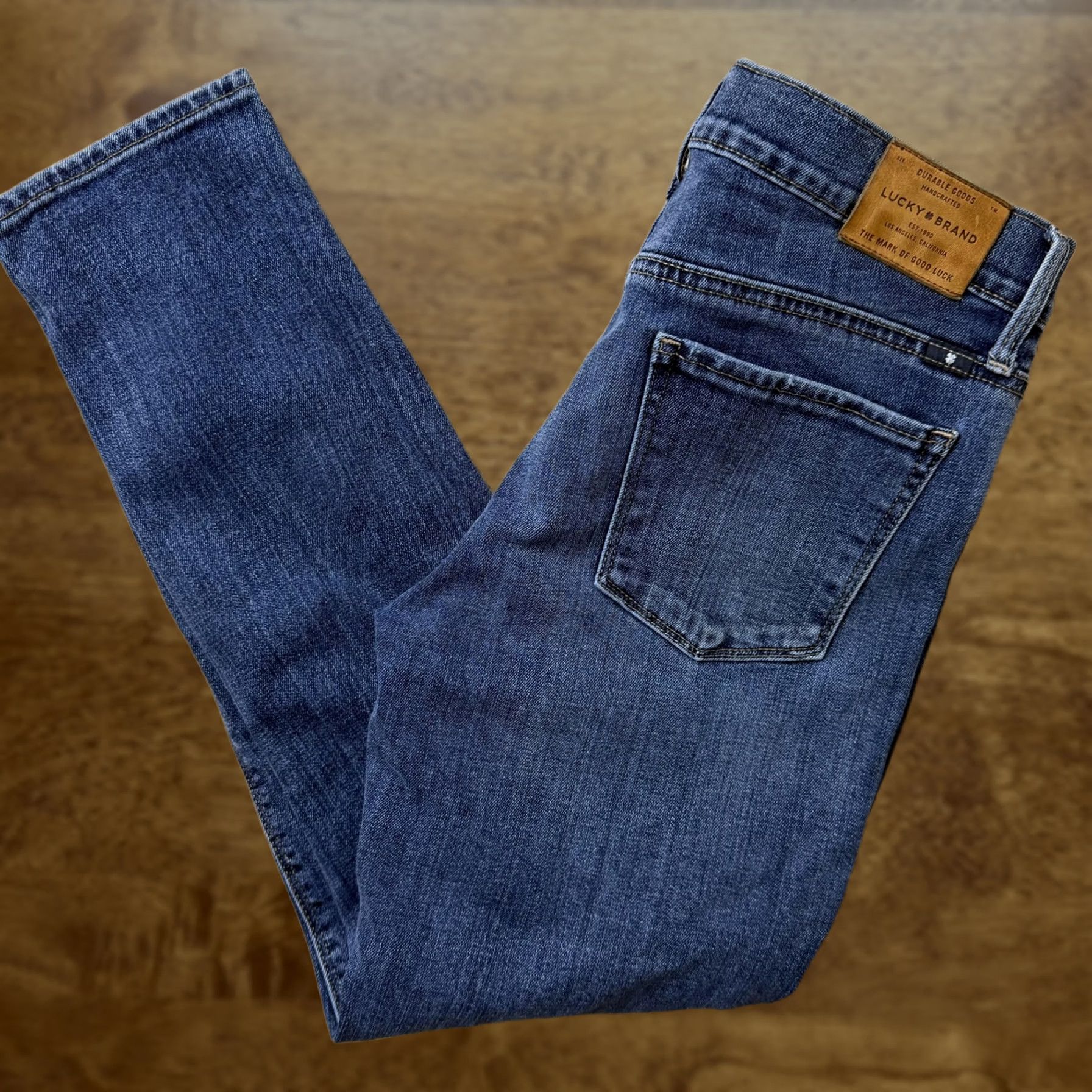 Lucky Brand Lucky Brand Brooke Crop Skinny Jeans Womens 8/29 Med Wash Blue Stretch Denim Size 30" / US 8 / IT 44 - 1 Thumbnail