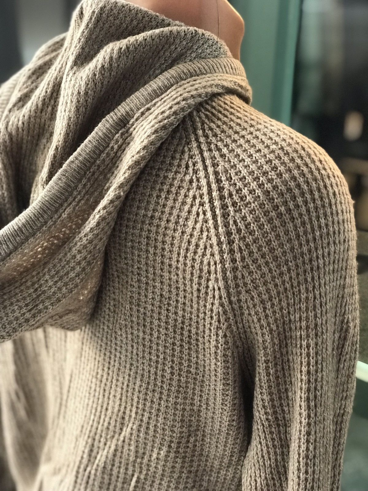 Gap × Other × Vintage VINTAGE CASHMERE WOOL BLEND WAFFLE TEXTURED GAP KNIT HOODIE Size US M / EU 48-50 / 2 - 1 Thumbnail