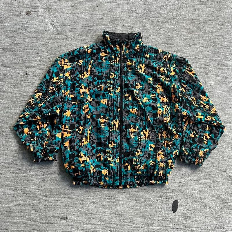 image of Designer Multicolor Slade Jacket in Green, Men's (Size Medium)