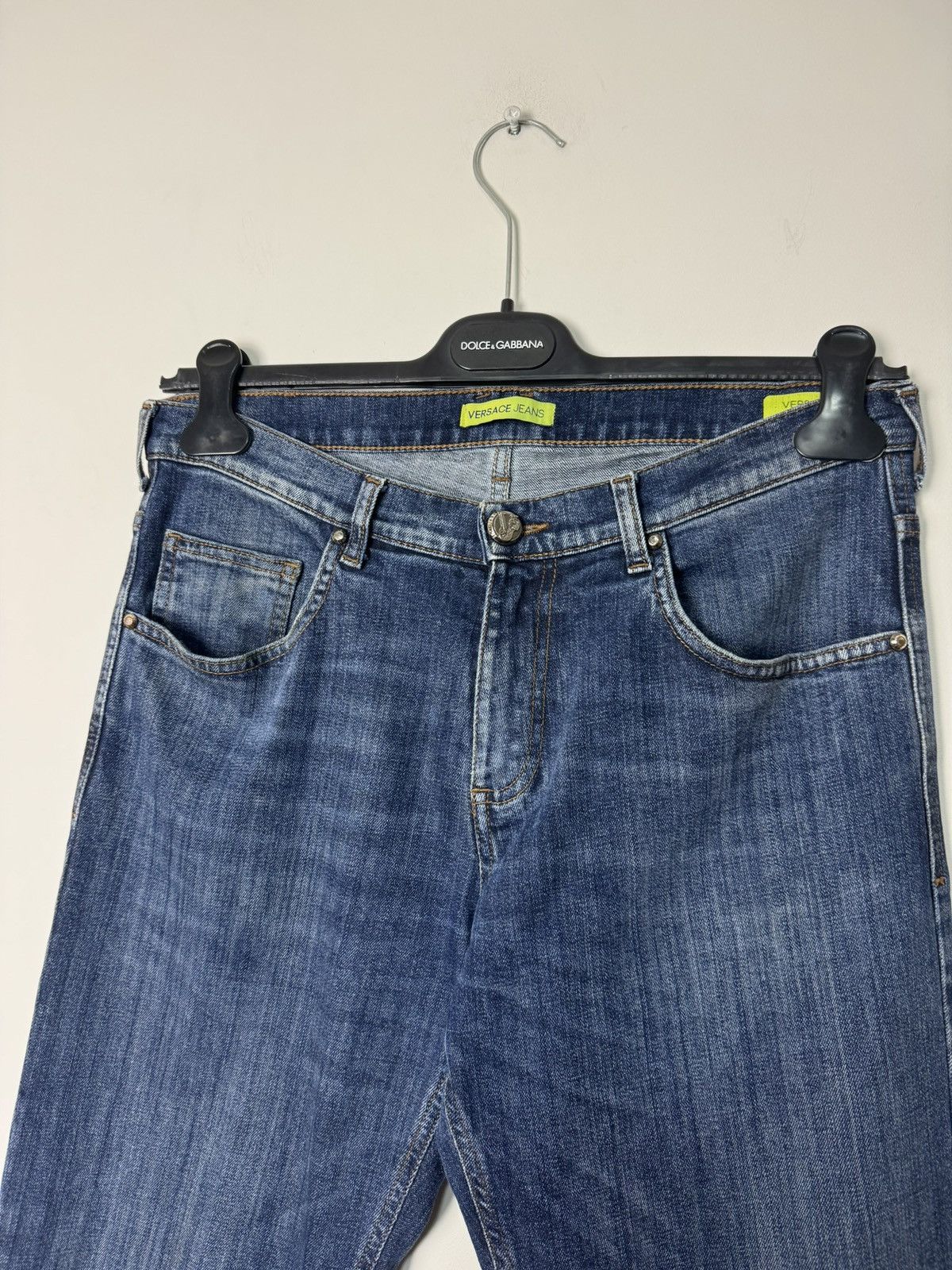 Versace Versace Jeans Metal Logo Denim Luxury Designer Y2K style Size US 31 - 3 Thumbnail