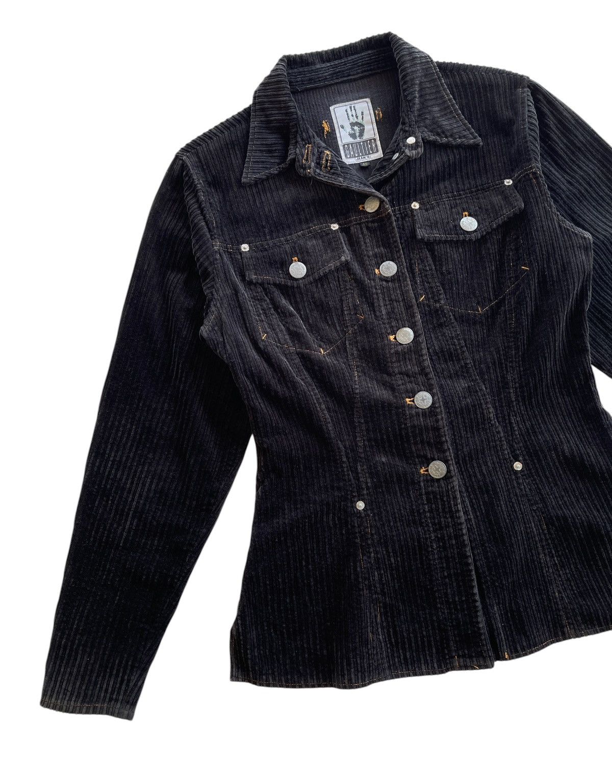 Jean Paul Gaultier AW1992 Gaultier Jeans Black Velvet Jacket Size M / US 6-8 / IT 42-44 - 5 Thumbnail
