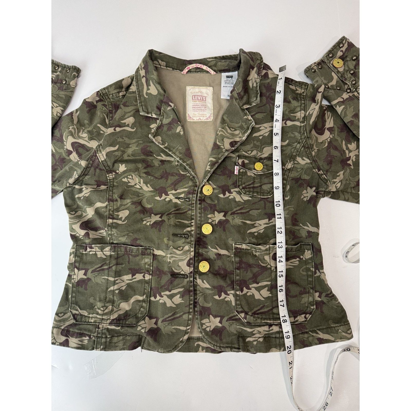 Levi's Levi's Tab Twill California Camo Jacket XL Studded Military Size XL / US 12-14 / IT 48-50 - 6 Thumbnail