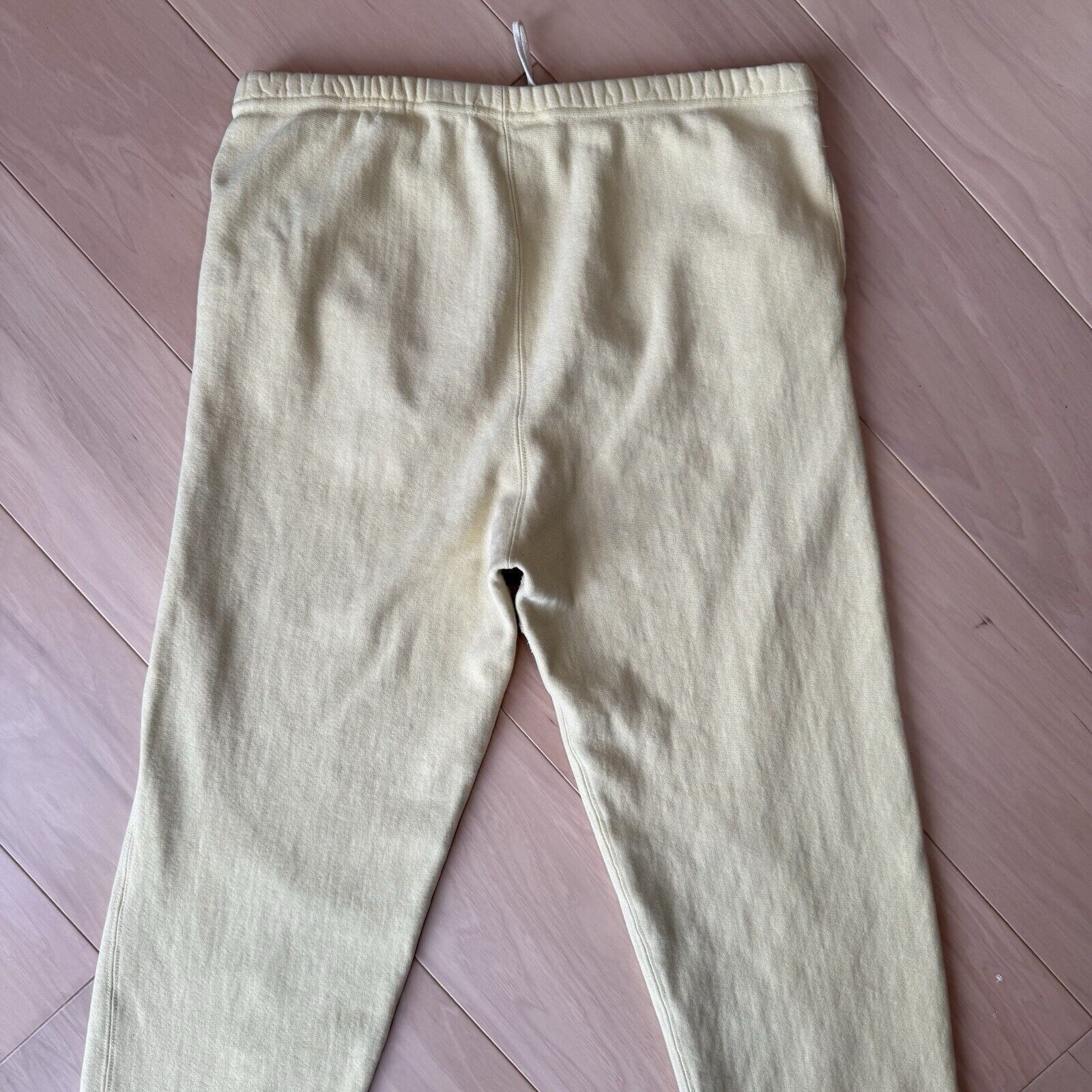 Champion × Vintage Vintage Champion Reverse Weave Sweatpants Large Yellow 90s Size US 34 / EU 50 - 6 Thumbnail