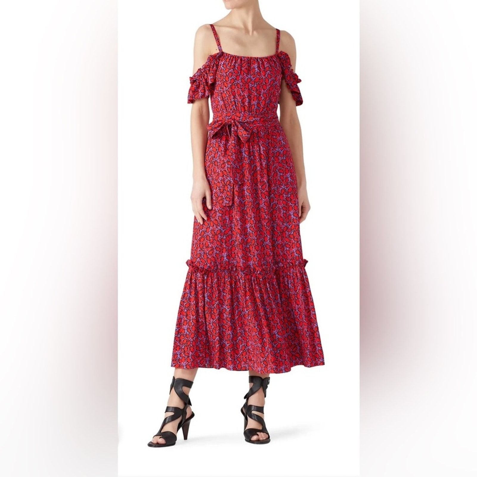 Derek Lam 10 Crosby Derek Lam 10 Crosby $585 Floral Red Maxi Skirt size 2 Size XS / US 0-2 / IT 36-38 - 1 Thumbnail