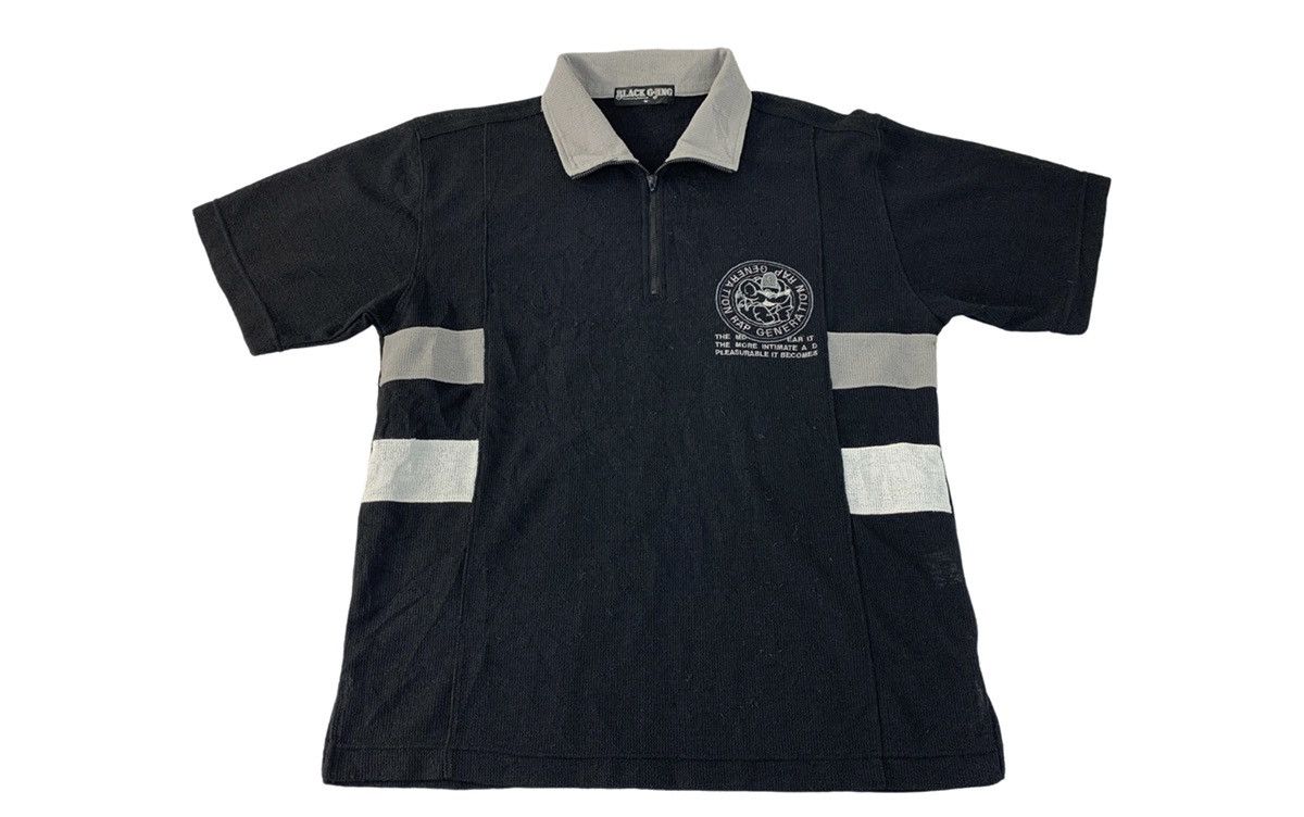 Rap Tees 90s Black Gangs Rap Generation Half Zip Embroidery Logo Size US L / EU 52-54 / 3 - 2 Thumbnail