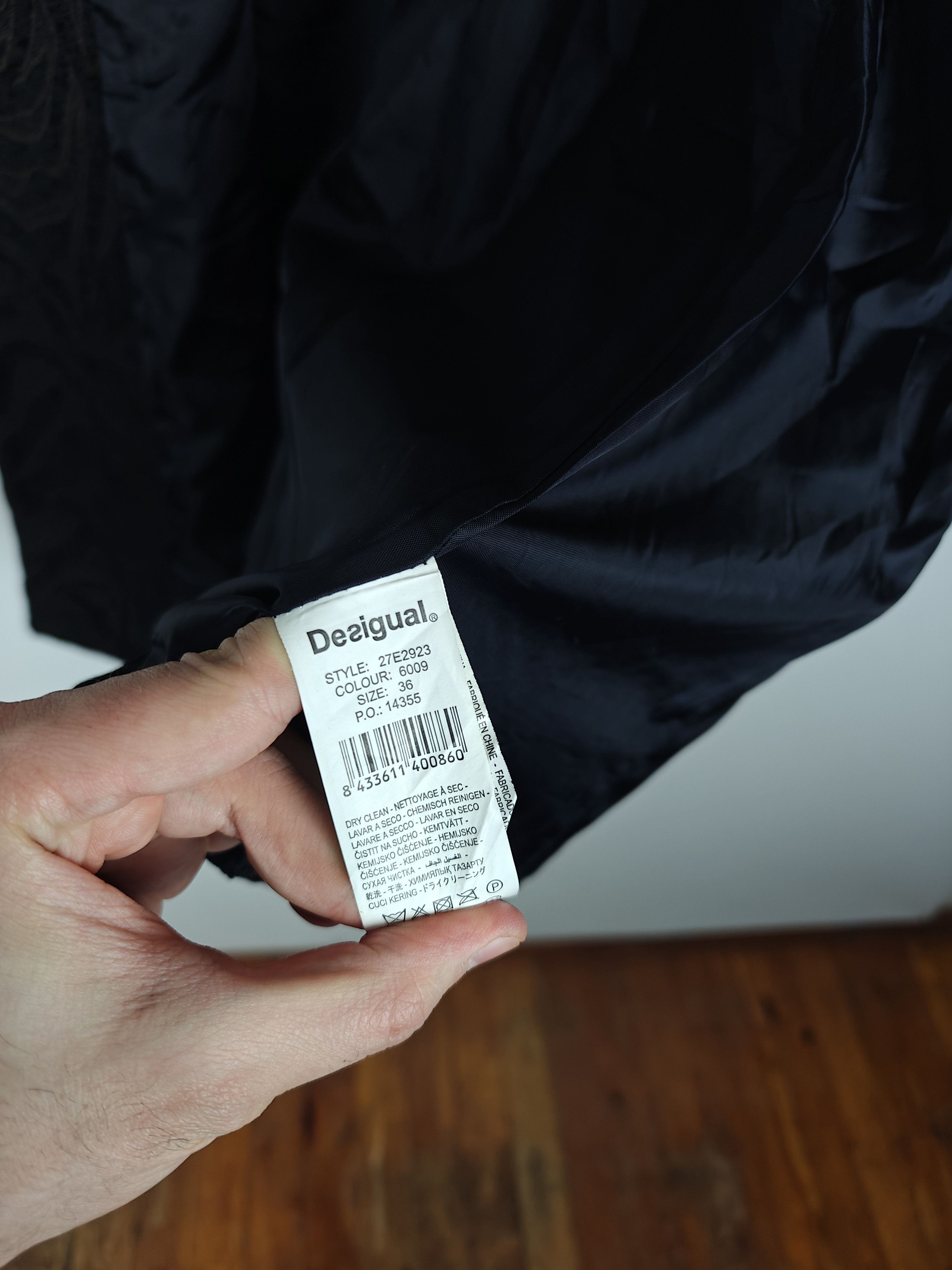Desigual Desigual Coat Jacket Button Tiger Black size 36 Size S / US 4 / IT 40 - 13 Thumbnail