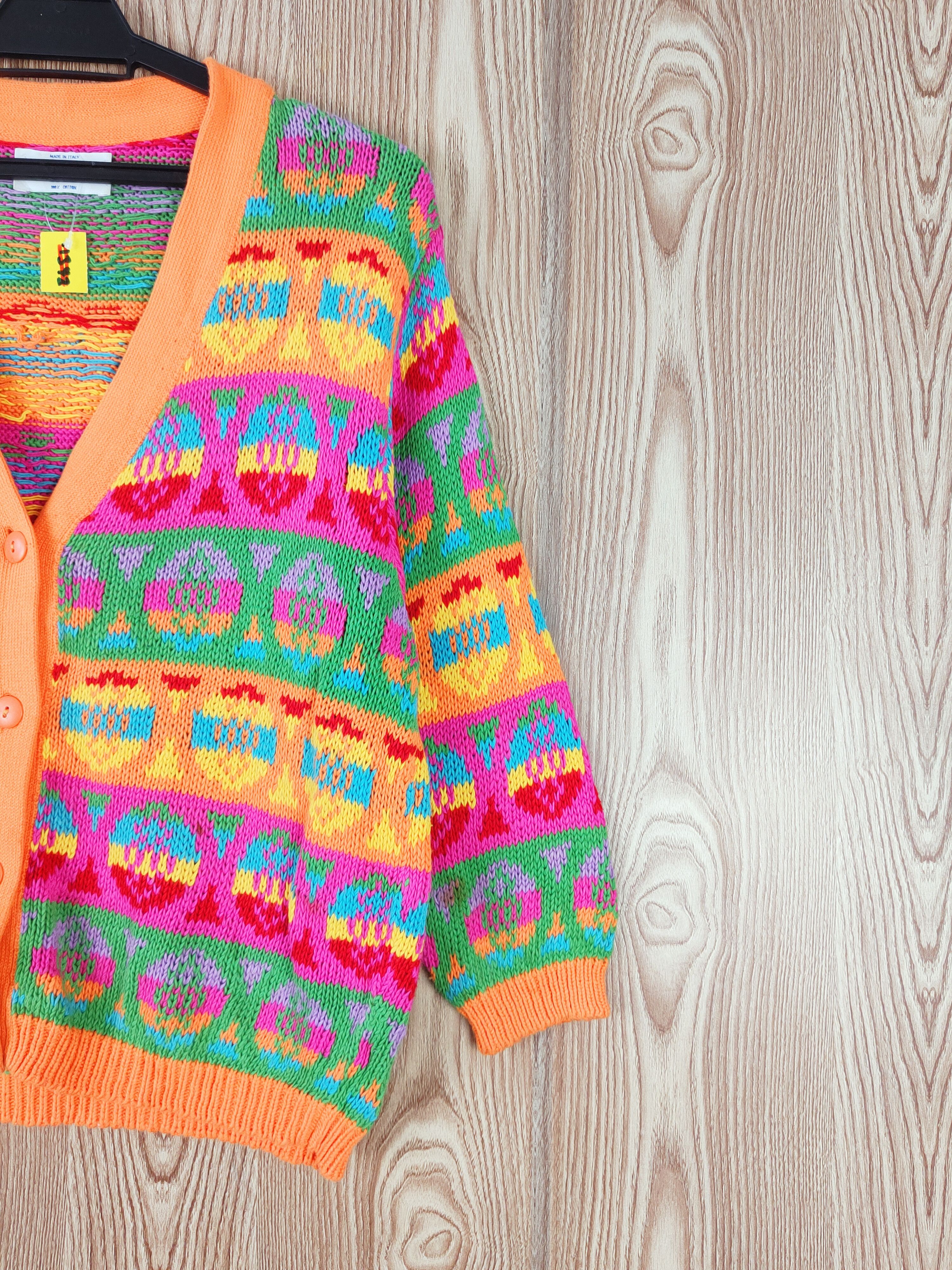 United Colors Of Benetton D United Colors of Benetton Orange Knitwear Cardigans #W670 Size US S / EU 44-46 / 1 - 5 Thumbnail