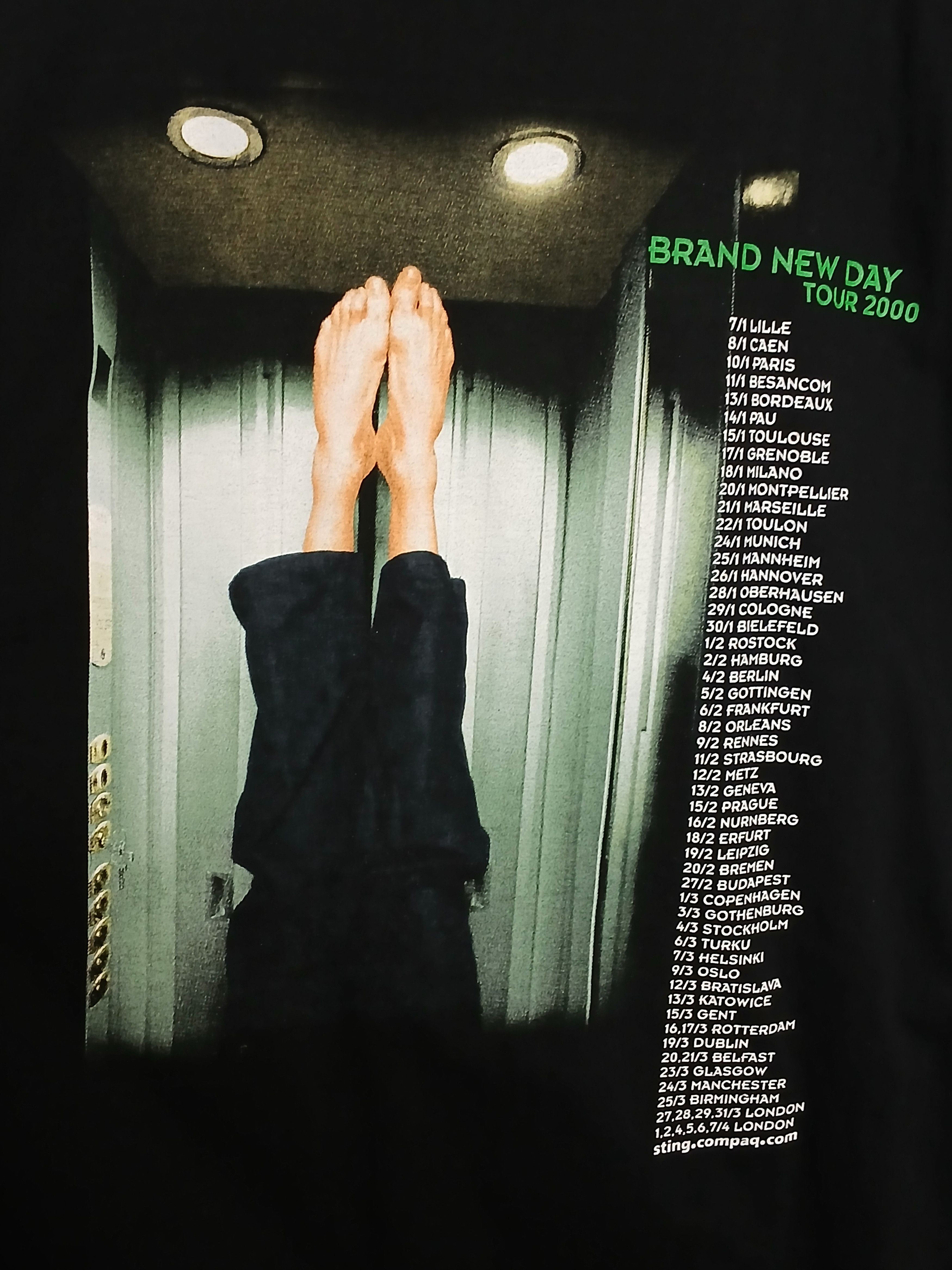 Band Tees × Vintage Vintage Sting Brand New Day Tour 2000 T-Shirt Size US L / EU 52-54 / 3 - 4 Thumbnail