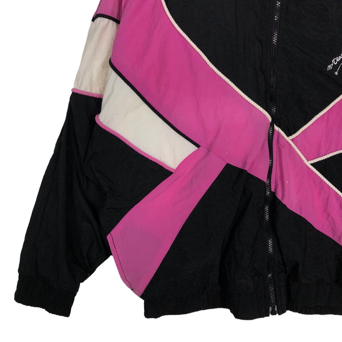 Japanese Brand 🔥Vtg Bomber Jacket Nylon Diamond Cut By Umbro Rare Design Size US M / EU 48-50 / 2 - 4 Thumbnail