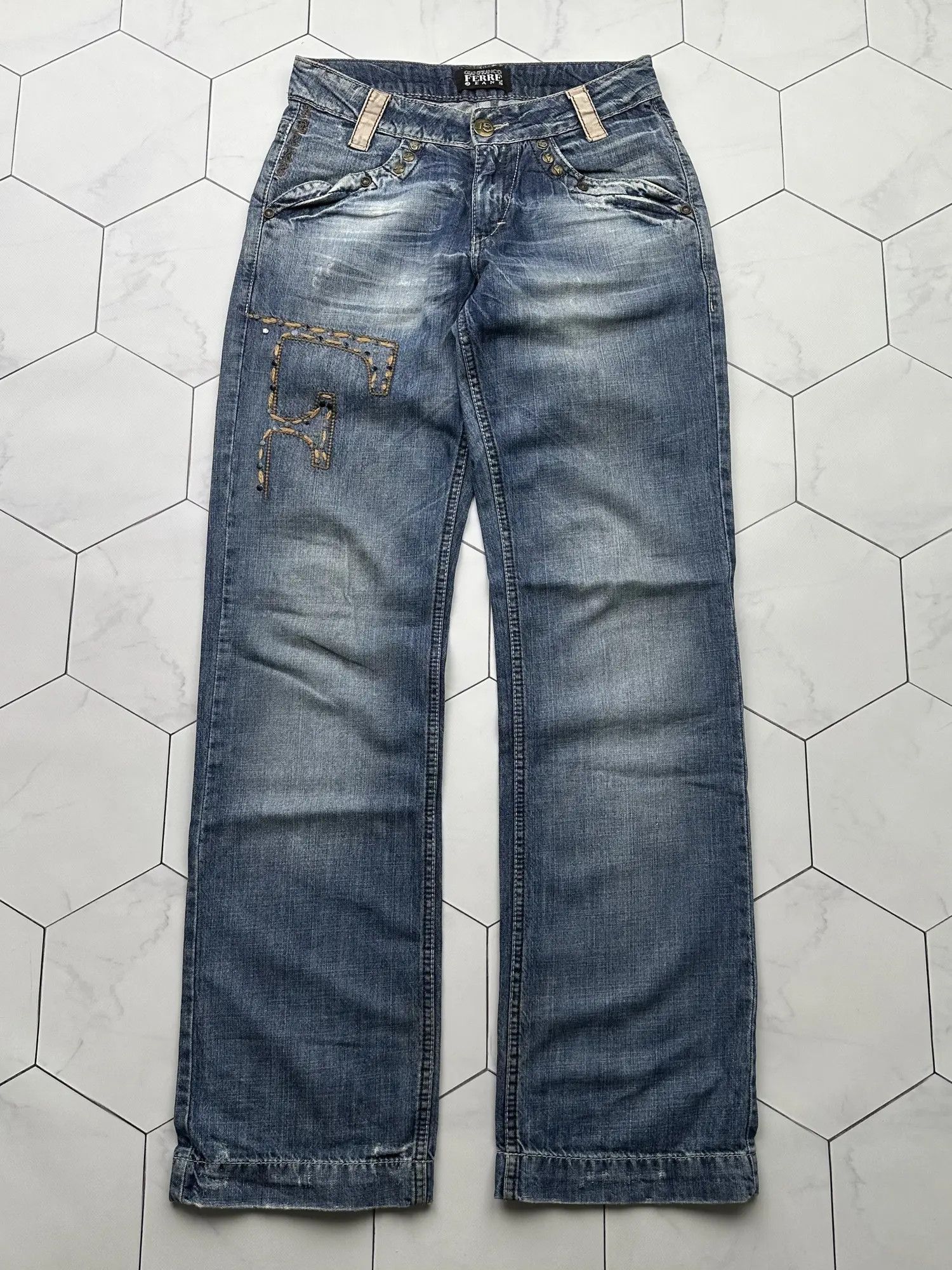 GF Ferre Gianfranco Ferre Vintage Rare Jeans (B261) Size US 28 / EU 44 - 1 Thumbnail