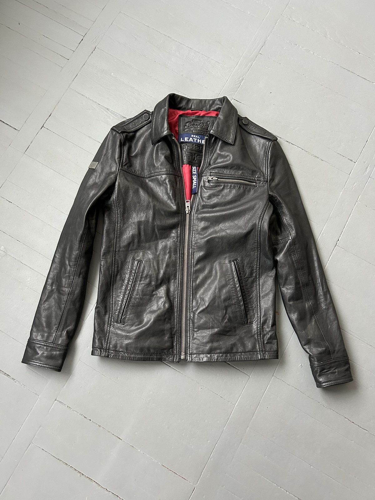Leather × Superdry Superdry leather jacket vintage Size US S / EU 44-46 / 1 - 1 Thumbnail