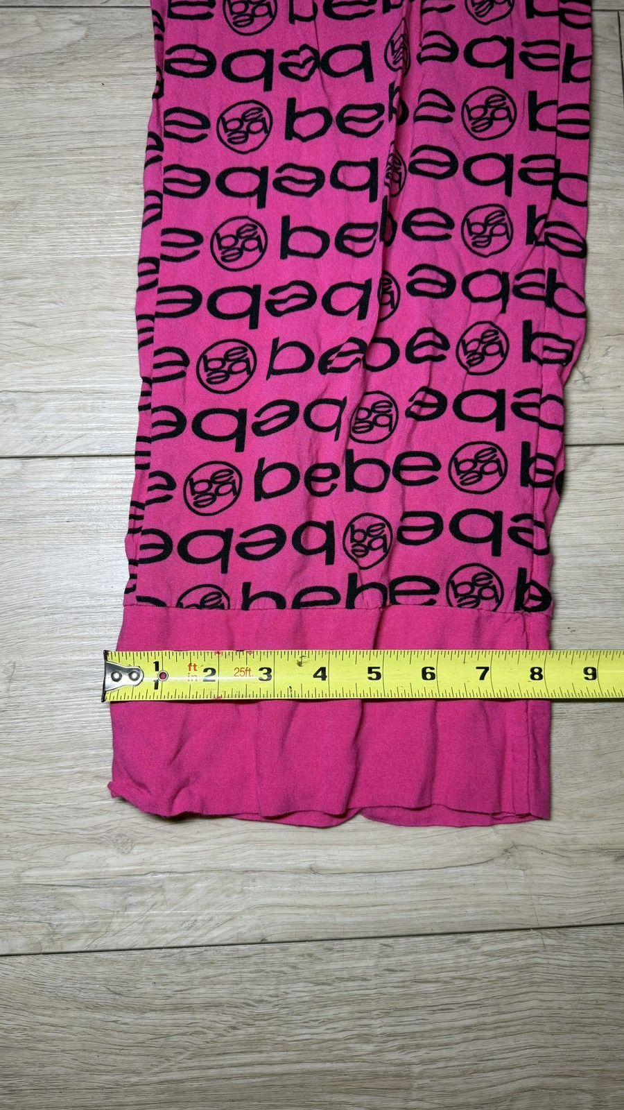 Bebe Y2K 2000s Bebe All Over Print Sleepwear Pajama Sweats Size 34" / US 12 / IT 48 - 7 Thumbnail