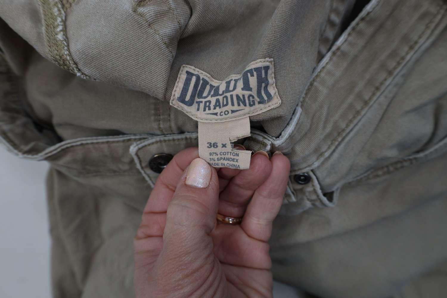 Duluth Trading Company Duluth Trading Co Canvas Flex Fire Hose Wide Leg Pants Size US 36 / EU 52 - 9 Thumbnail