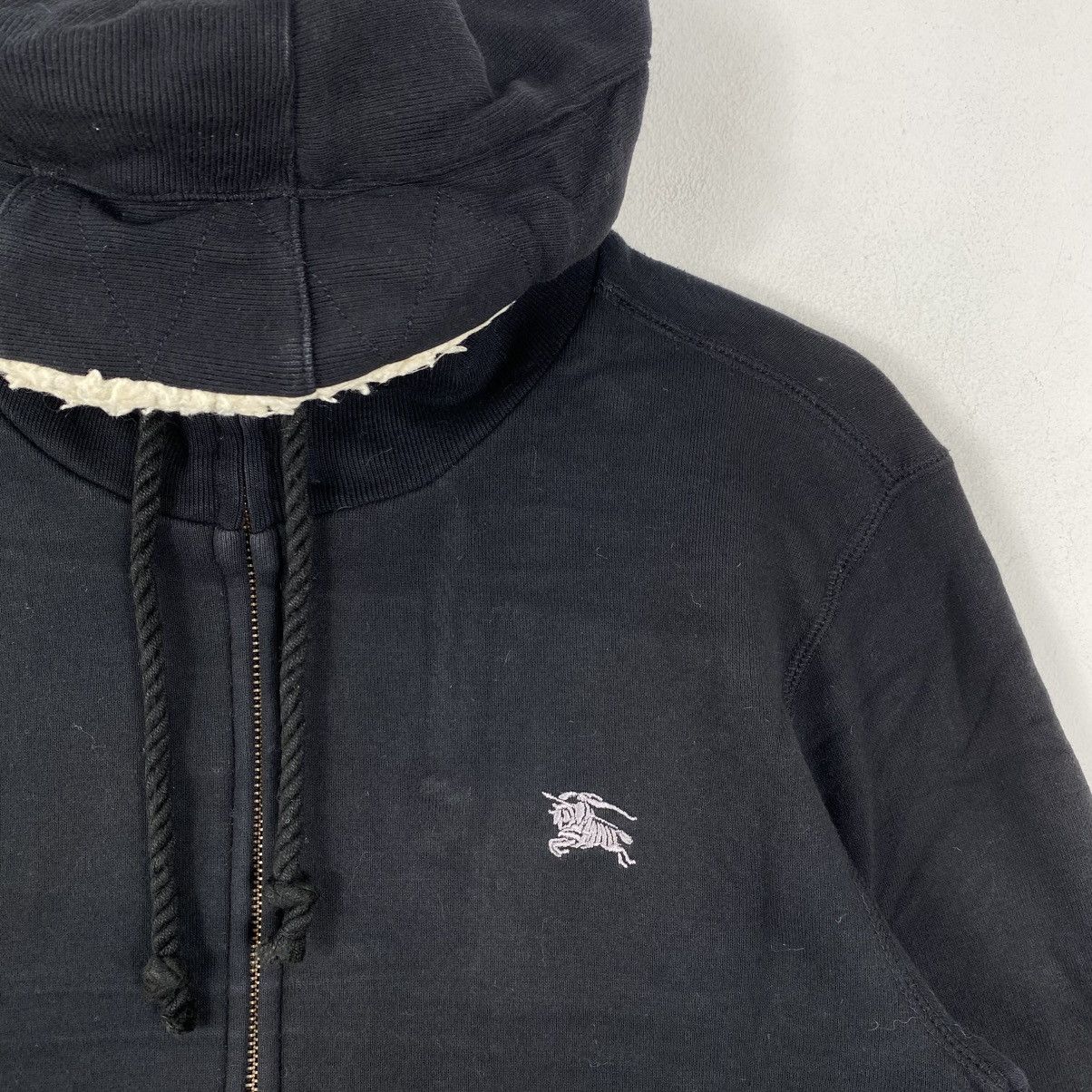 Burberry Burberry Black Label Sherpa Fleece Zip Hoodie Black Size US S / EU 44-46 / 1 - 4 Thumbnail