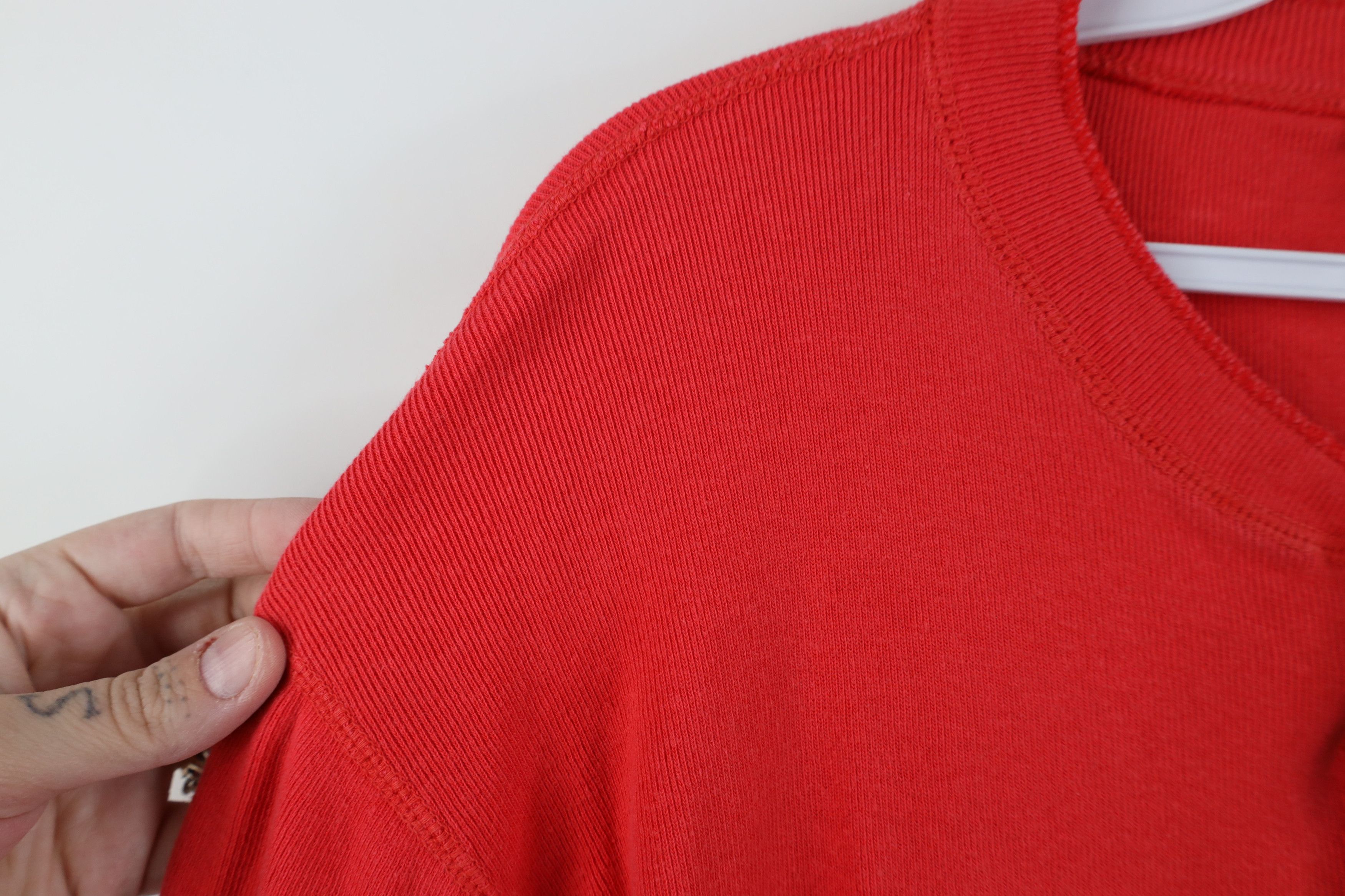 Gap Vintage 80s 90s Gap Ribbed Knit Henley T-Shirt Red Cotton Size US L / EU 52-54 / 3 - 9 Thumbnail