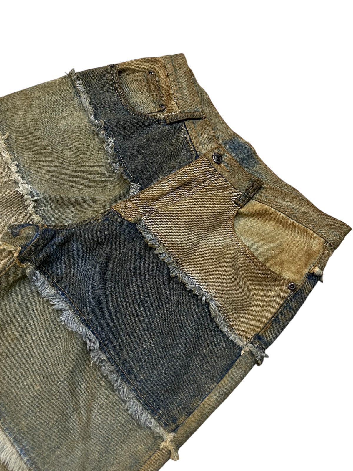 GOSTAR DE FUGA × If Six Was Nine × Shellac Mud Wash Hagi Layered Flared Jeans Japanese Brand Size US 30 / EU 46 - 13 Thumbnail