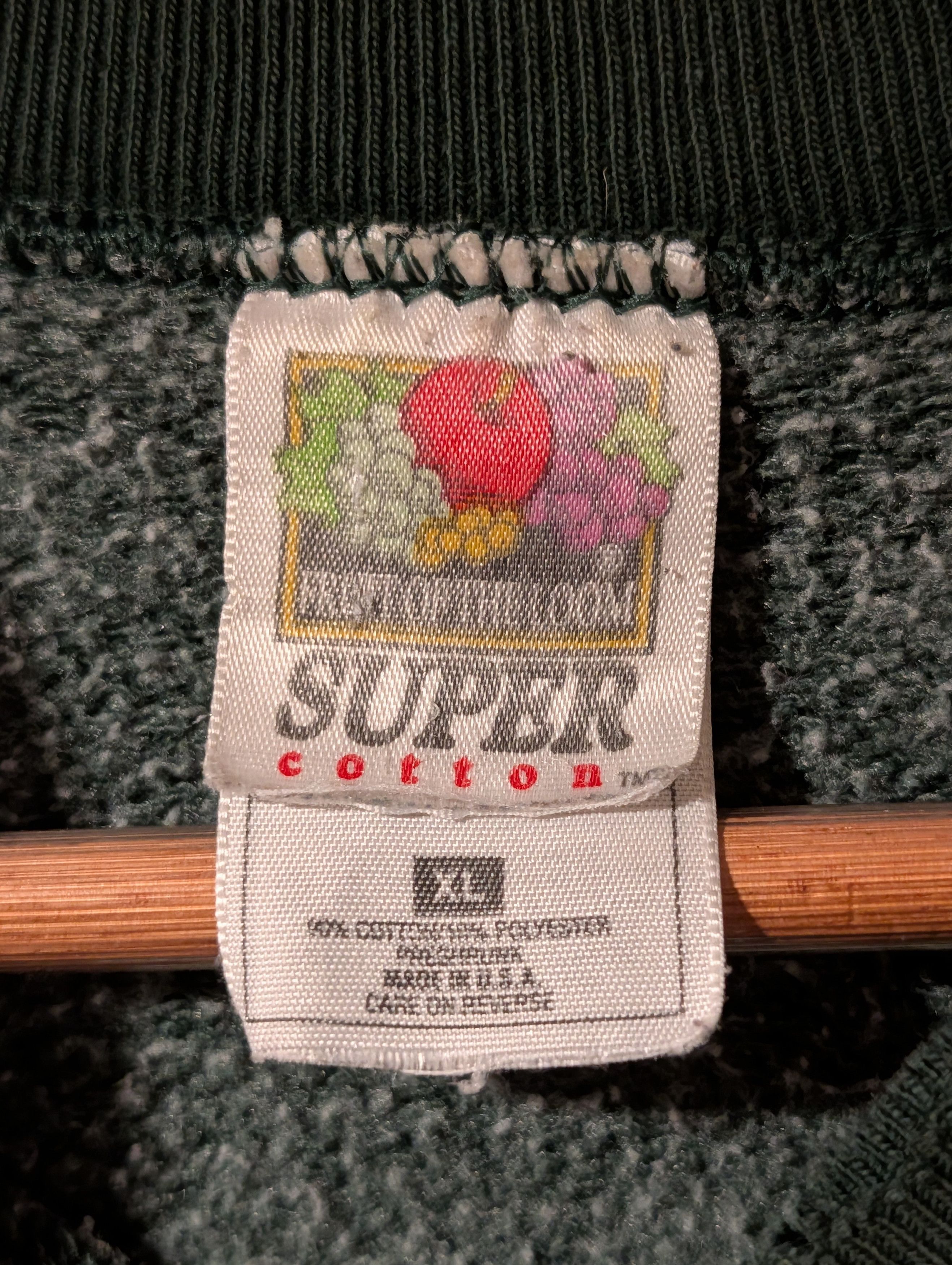 Fruit Of The Loom Vintage Heineken Crewneck Fruit of the Loom Super Cotton 90s Size US XL / EU 56 / 4 - 3 Thumbnail