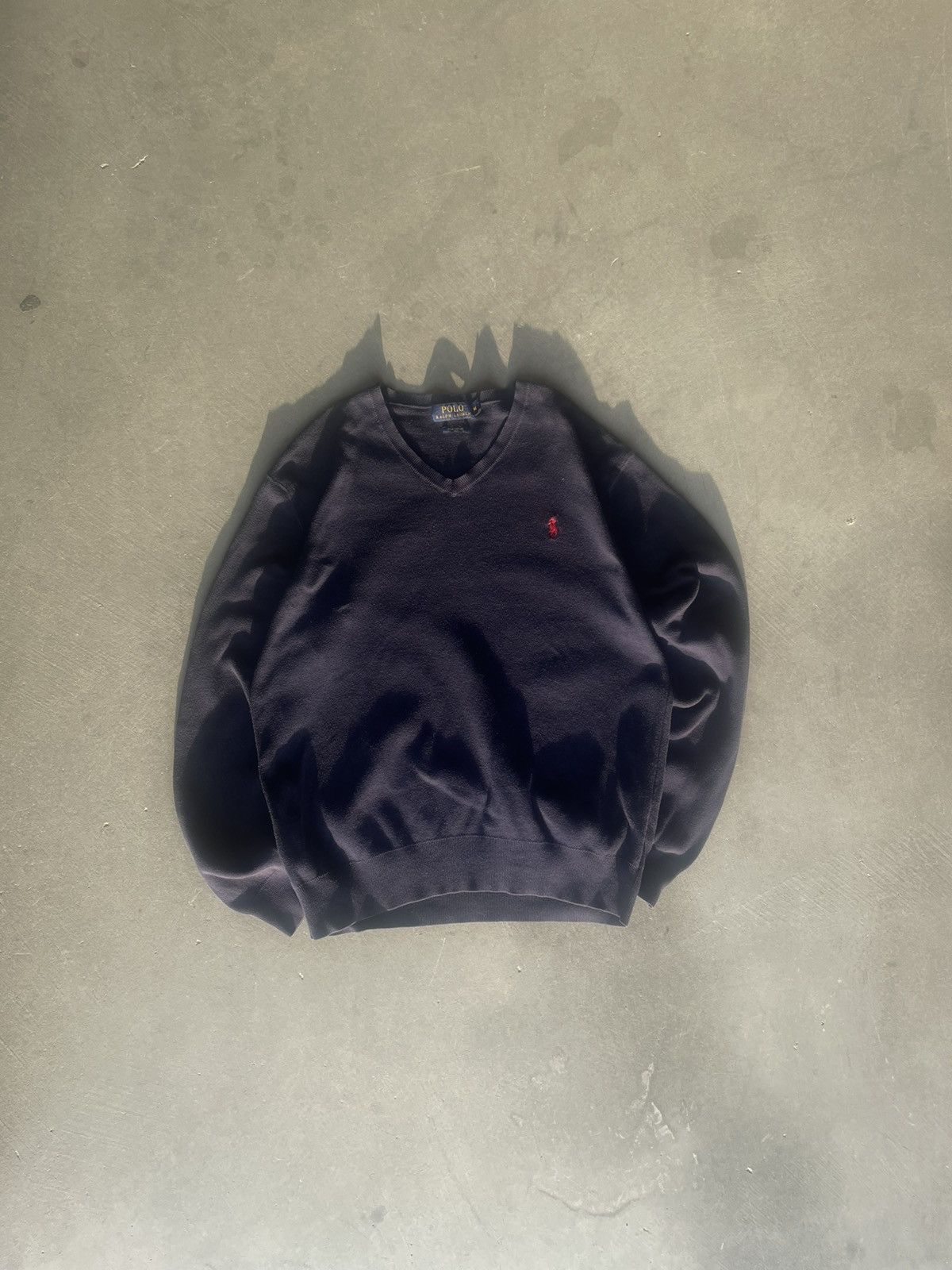 Polo Ralph Lauren × Vintage Polo Ralph Lauren v neck sweater Size US M / EU 48-50 / 2 - 1 Thumbnail