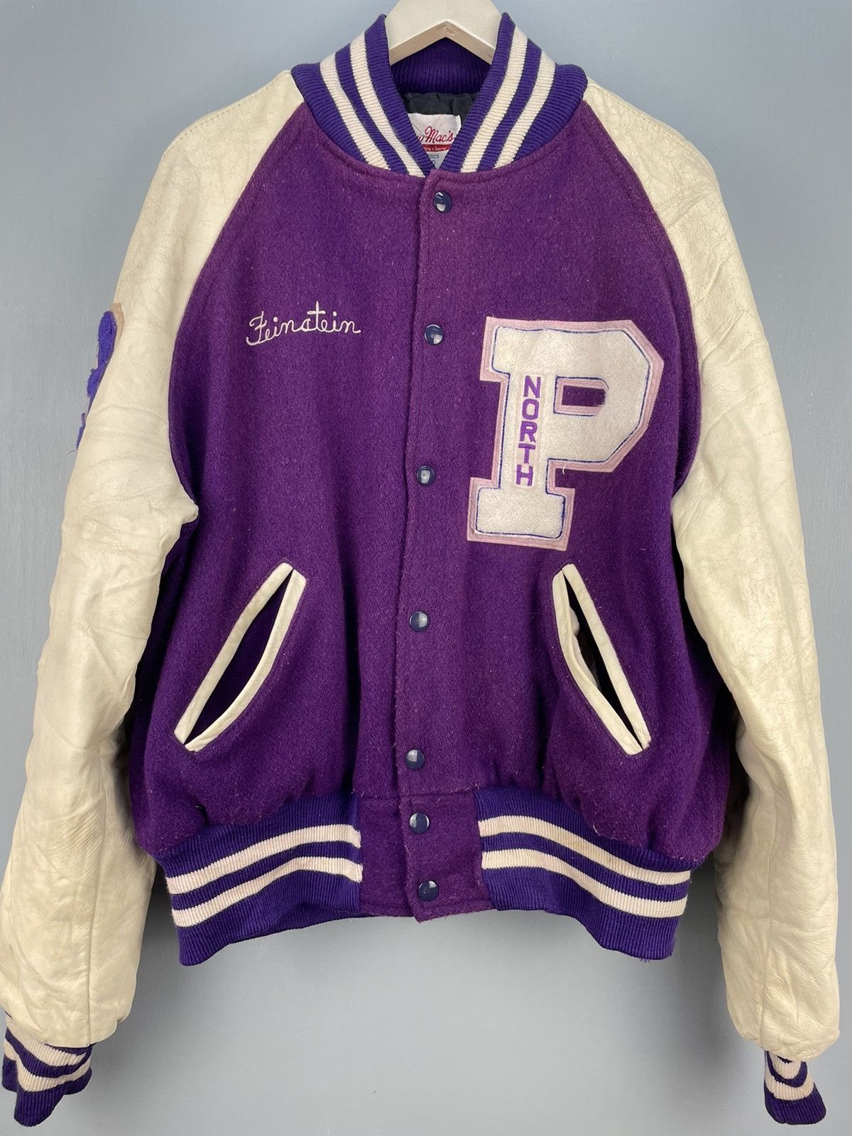 Vintage Vintage Parkway North Vikings Varsity jacket Size US XL / EU 56 / 4 - 3 Thumbnail