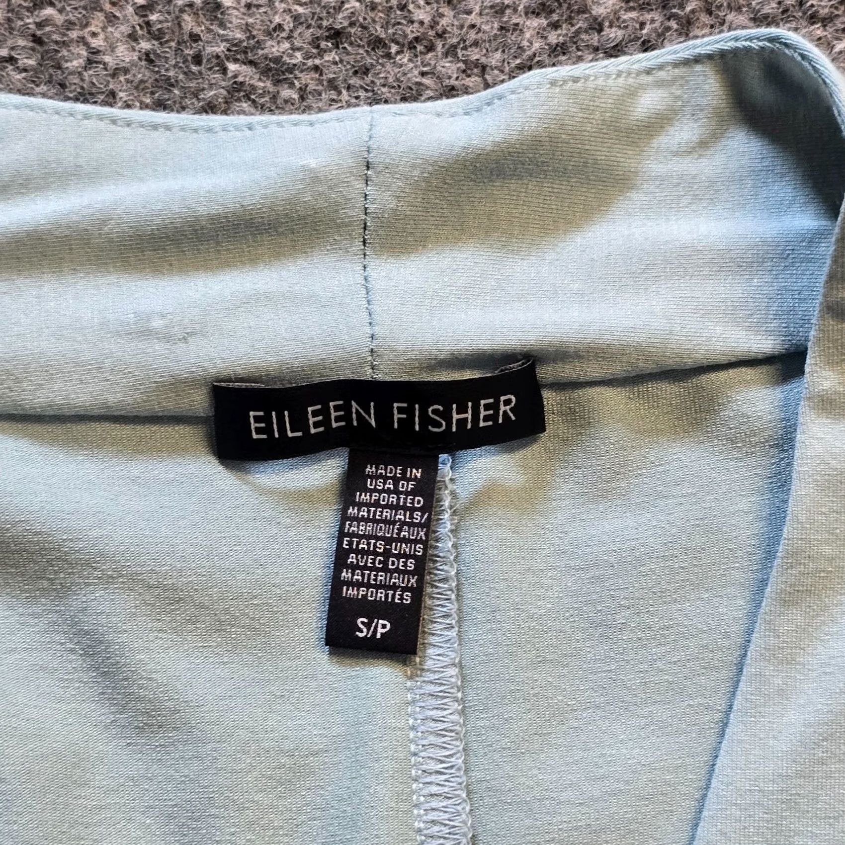 Eileen Fisher Eileen Fisher Top Womens Size Small Green Tunic Long Sleeve V-Neck Casual Basic Shirt Size S / US 4 / IT 40 - 3 Thumbnail