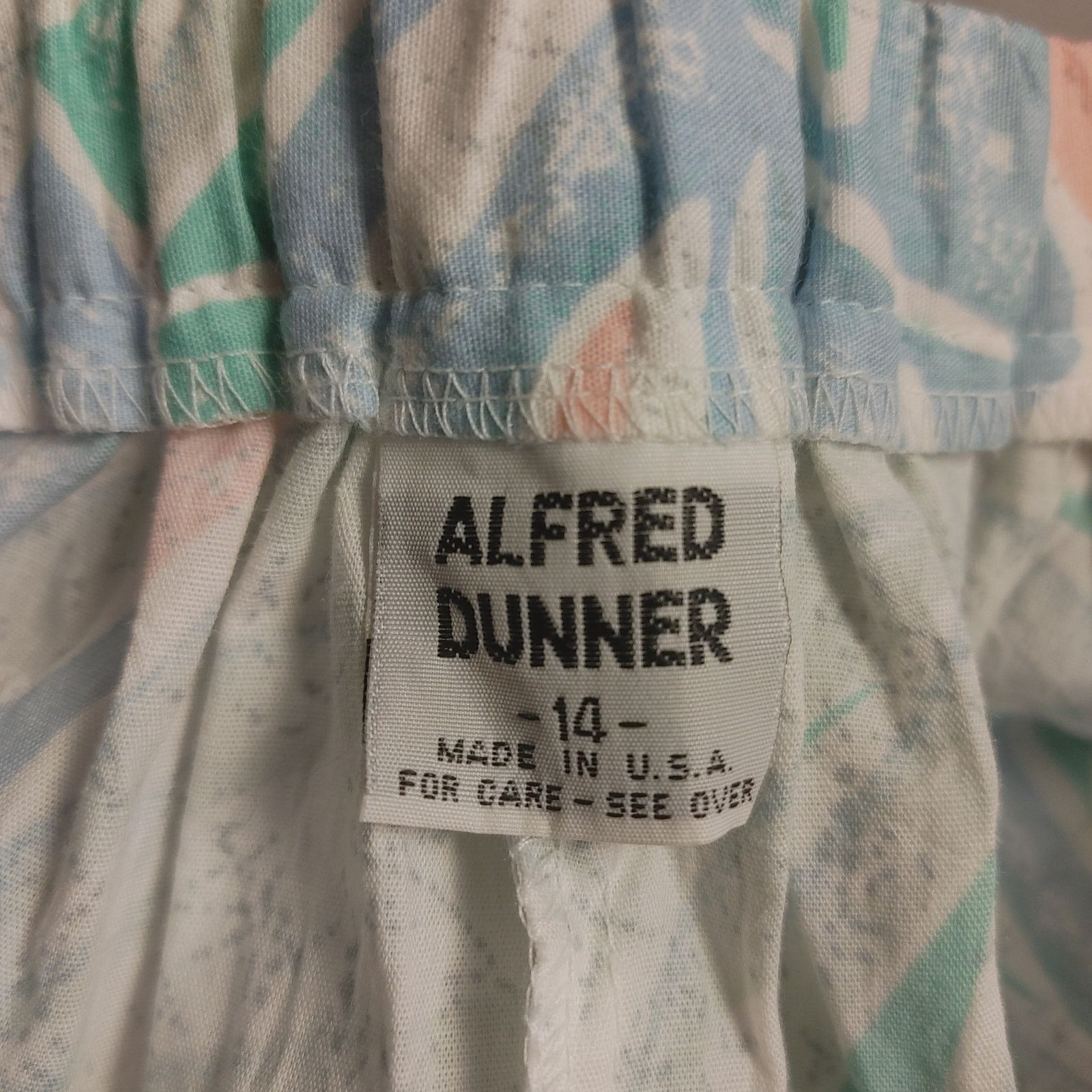 Other VTG Alfred Dunner Pastel Botanical Print Midi Skirt Women 14 Size 36" / US 14 / IT 50 - 3 Thumbnail