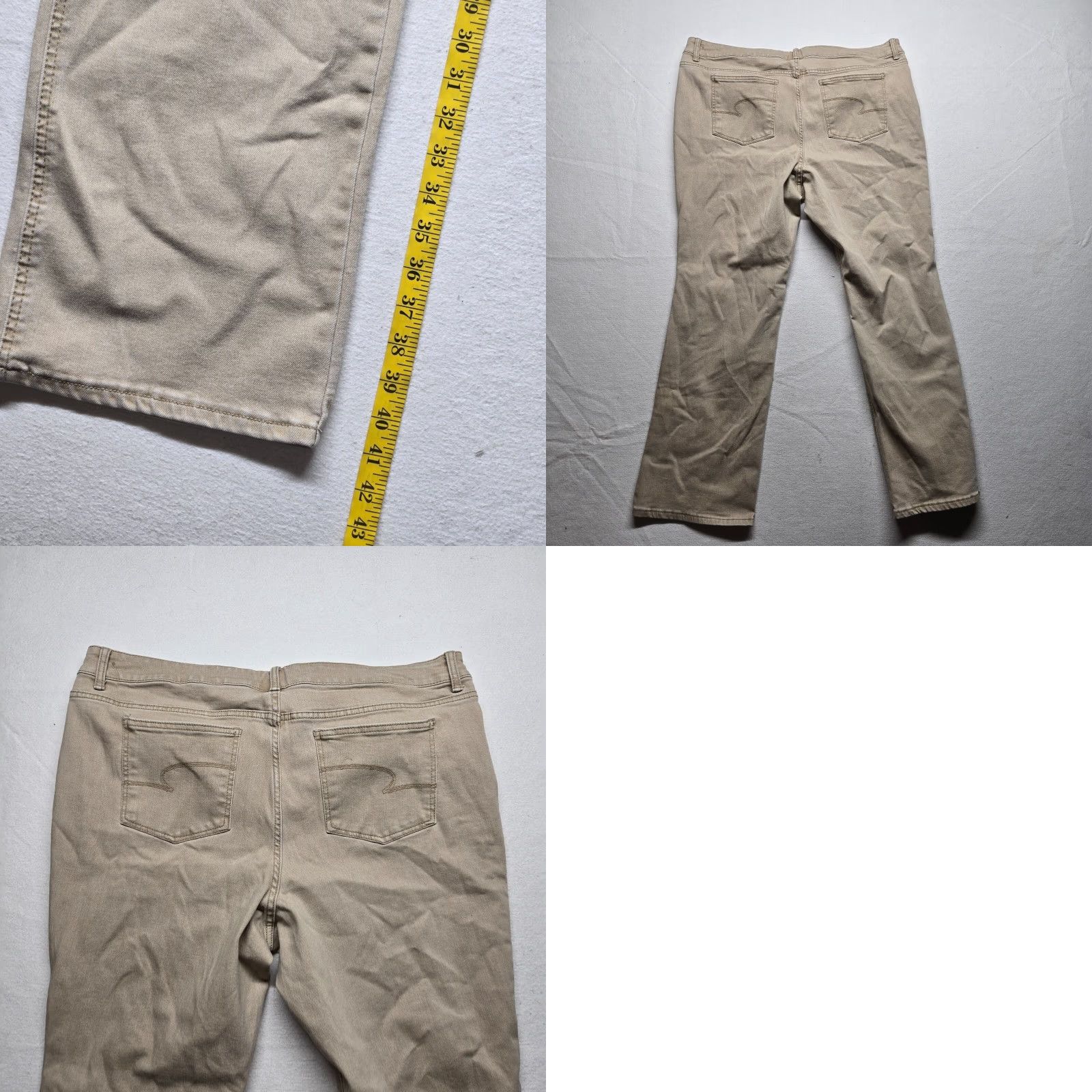 Vintage Time and Tru Boot Cut Jeans Adult Women's Size 14 Tan Brown Regular Fit Size 36" / US 14 / IT 50 - 8 Thumbnail