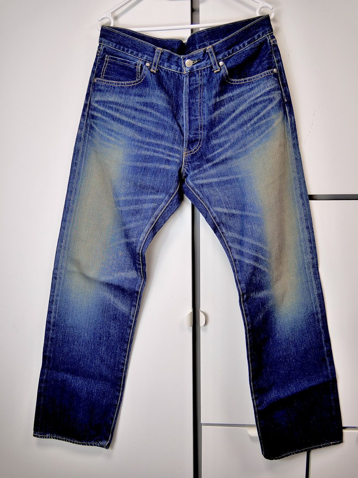 Billionaire Boys Club 2000s OG Japan Made BBC Astronaut Head Embroidery Jeans Size US 33 - 6 Thumbnail