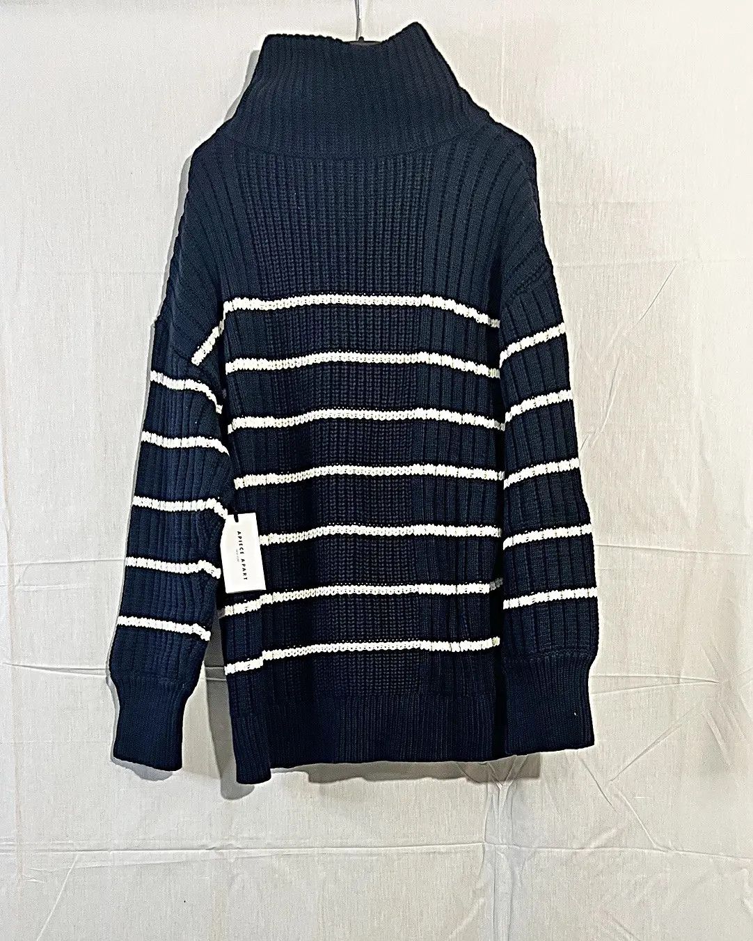 Apiece Apart Cashmere Blend Paloma Oversized Striped Size L / US 10 / IT 46 - 4 Thumbnail