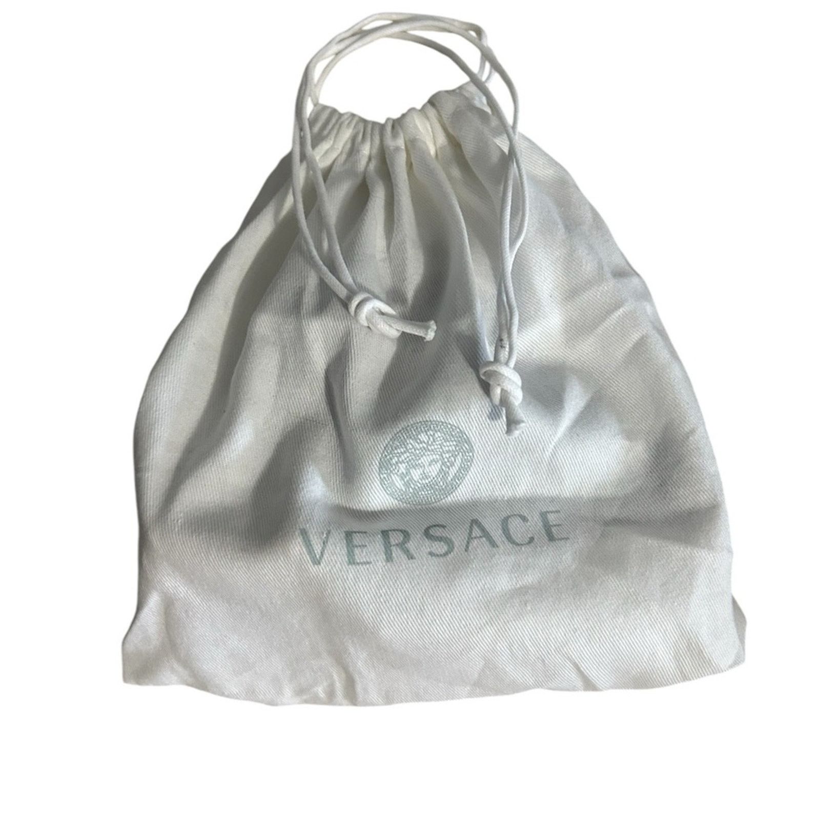 Versace VERSACE Square Buckle Leather Belt White Three Prong 85/34 Size ONE SIZE - 3 Thumbnail