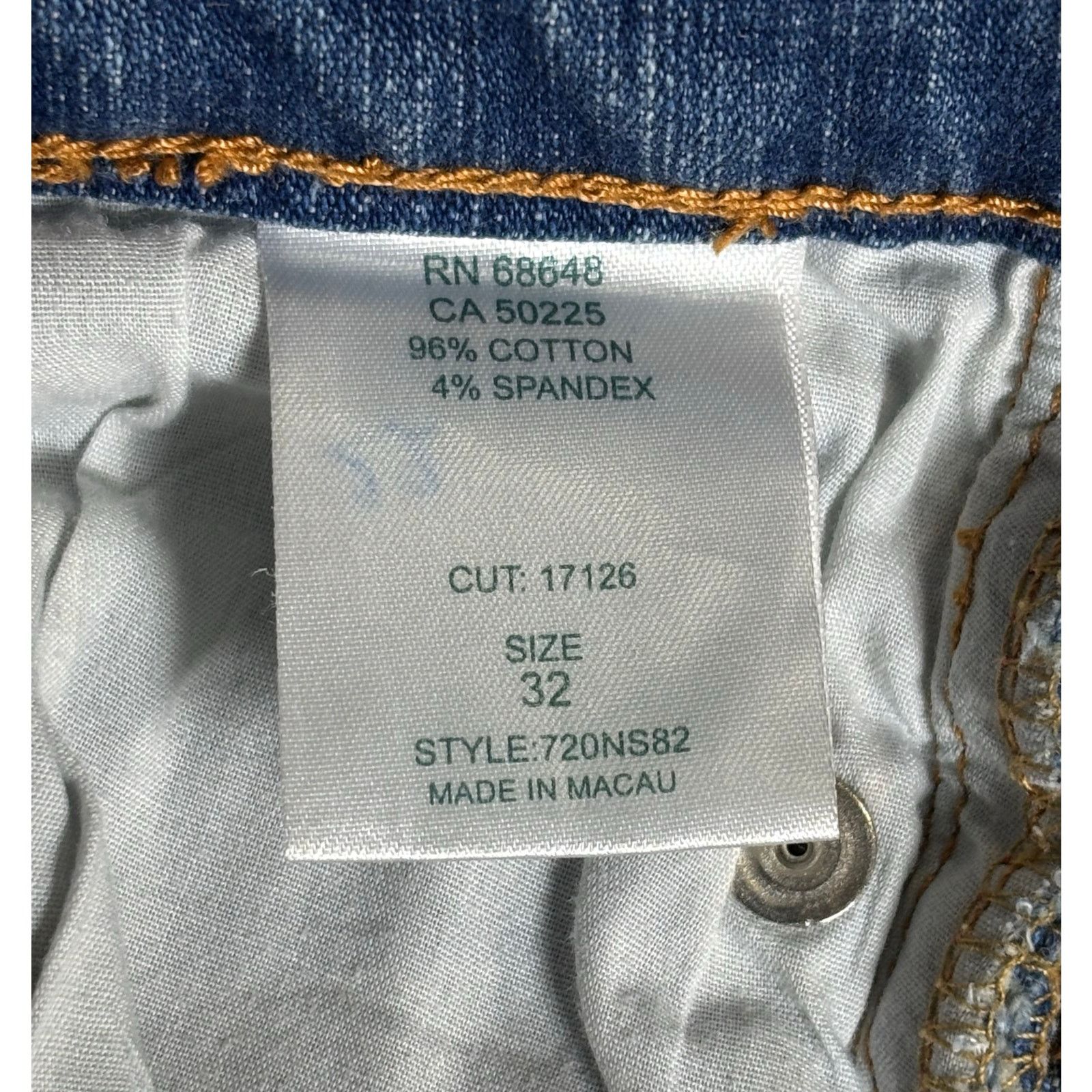 The Unbranded Brand Allen B Embellished Bootcut Jeans Blue Beaded Flare W32 Size 32" / US 10 / IT 46 - 8 Thumbnail