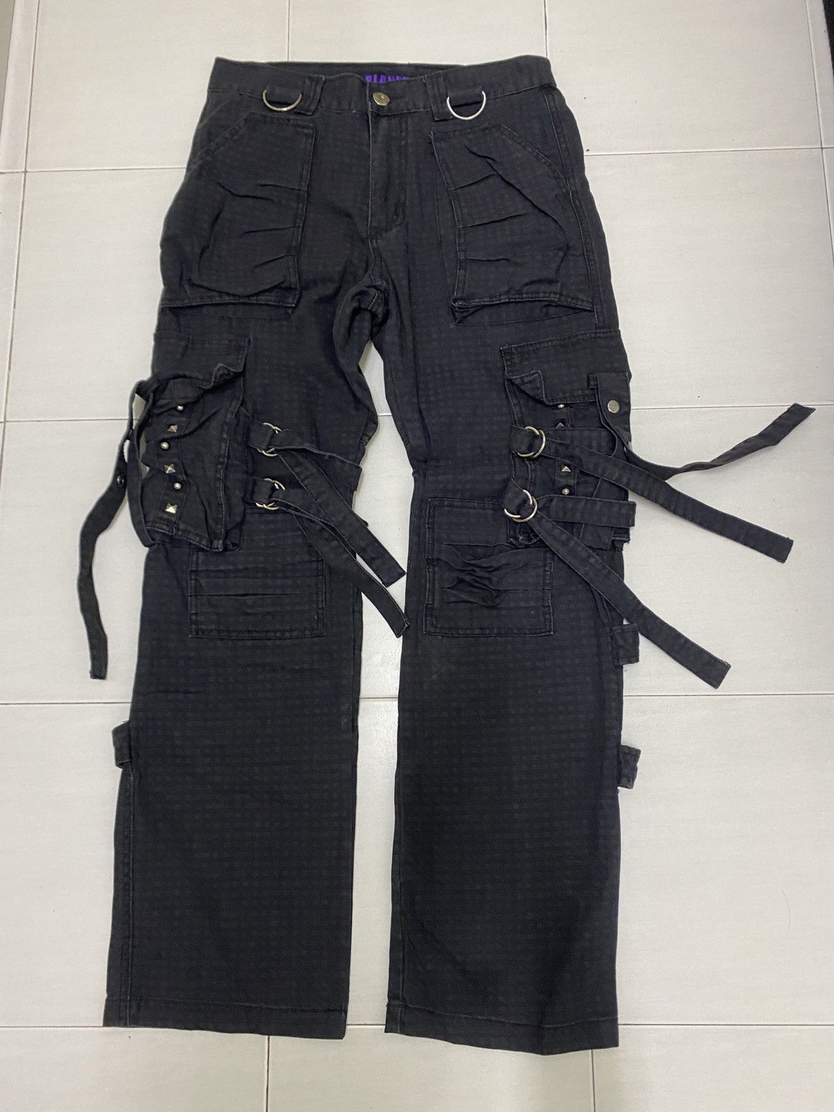 Vintage Vintage PLANET FIVE Bondage Punk Style Pants Size US 30 / EU 46 - 1 Thumbnail