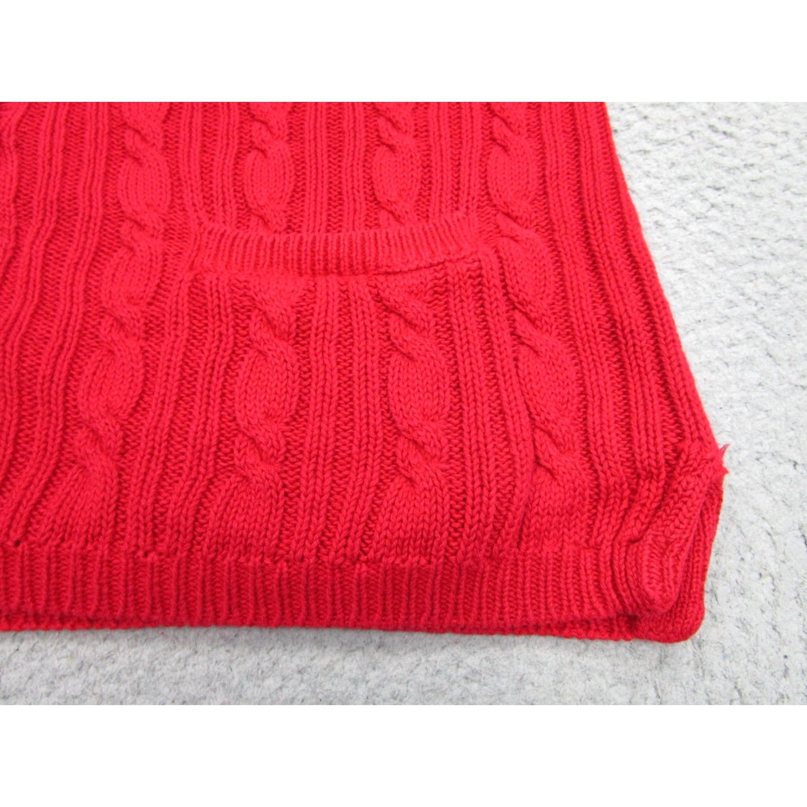 MooRER VINTAGE Jennifer Moore Sweater Vest Womens L Red Cable Knit 90s Academia Chunk Pockets V-Neck Size L / US 10 / IT 46 - 3 Thumbnail