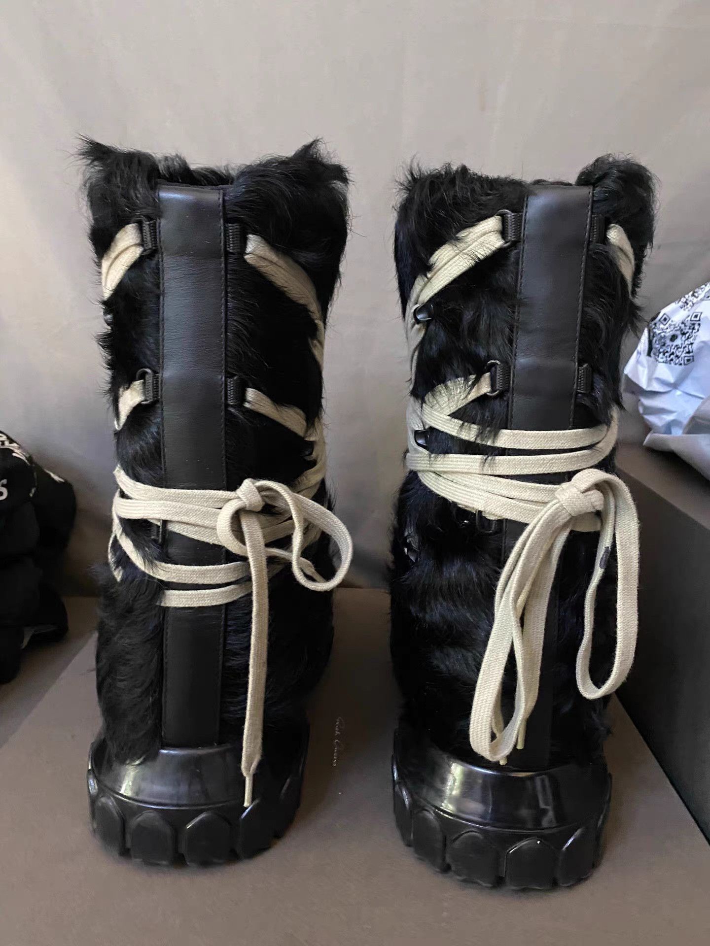 Rick Owens Rick Owens Fur Extreme Lace Snow Boots Size US 8 / IT 38 - 2 Thumbnail