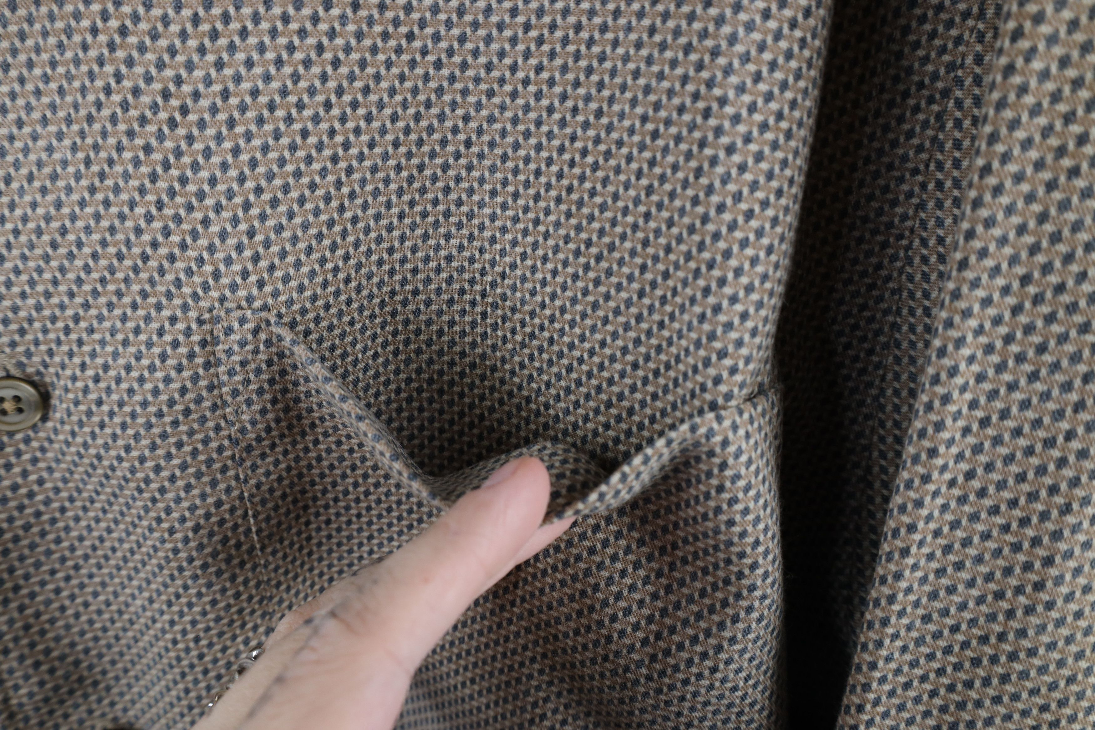 Nautica × Vintage Vintage 90s Nautica Rayon Blend Collared Button Shirt Beige Size US M / EU 48-50 / 2 - 4 Thumbnail