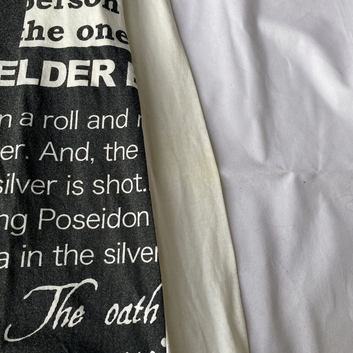 If Six Was Nine × Japanese Brand × Le Grande Bleu (L.G.B.) Japanese Poem Newspaper Long Sleeve Ifsix Lgb Style Size US M / EU 48-50 / 2 - 4 Thumbnail
