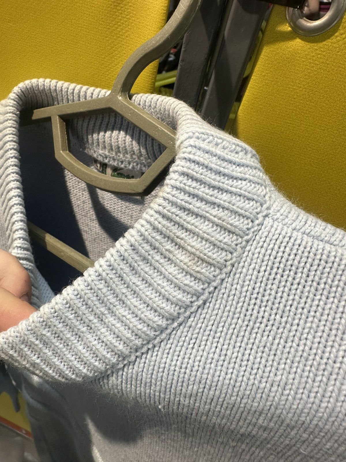 Other × Vintage Vintage Lacoste sweater blue size L logo knitted Size US L / EU 52-54 / 3 - 6 Thumbnail