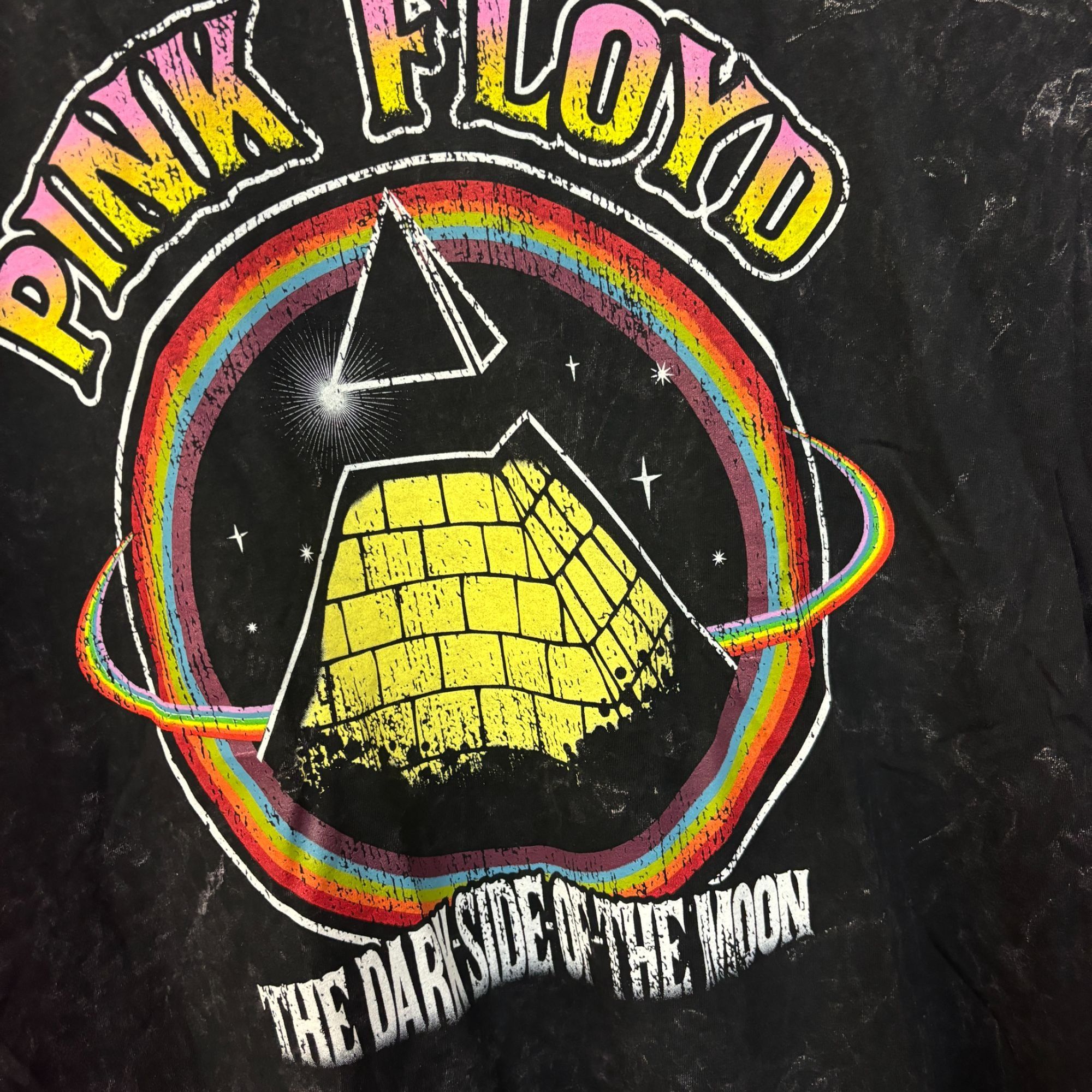 Band Tees × Pink Floyd Pink Floyd Dark Side Of The Moon mineral wash Rock Tshirt L Size US L / EU 52-54 / 3 - 4 Thumbnail