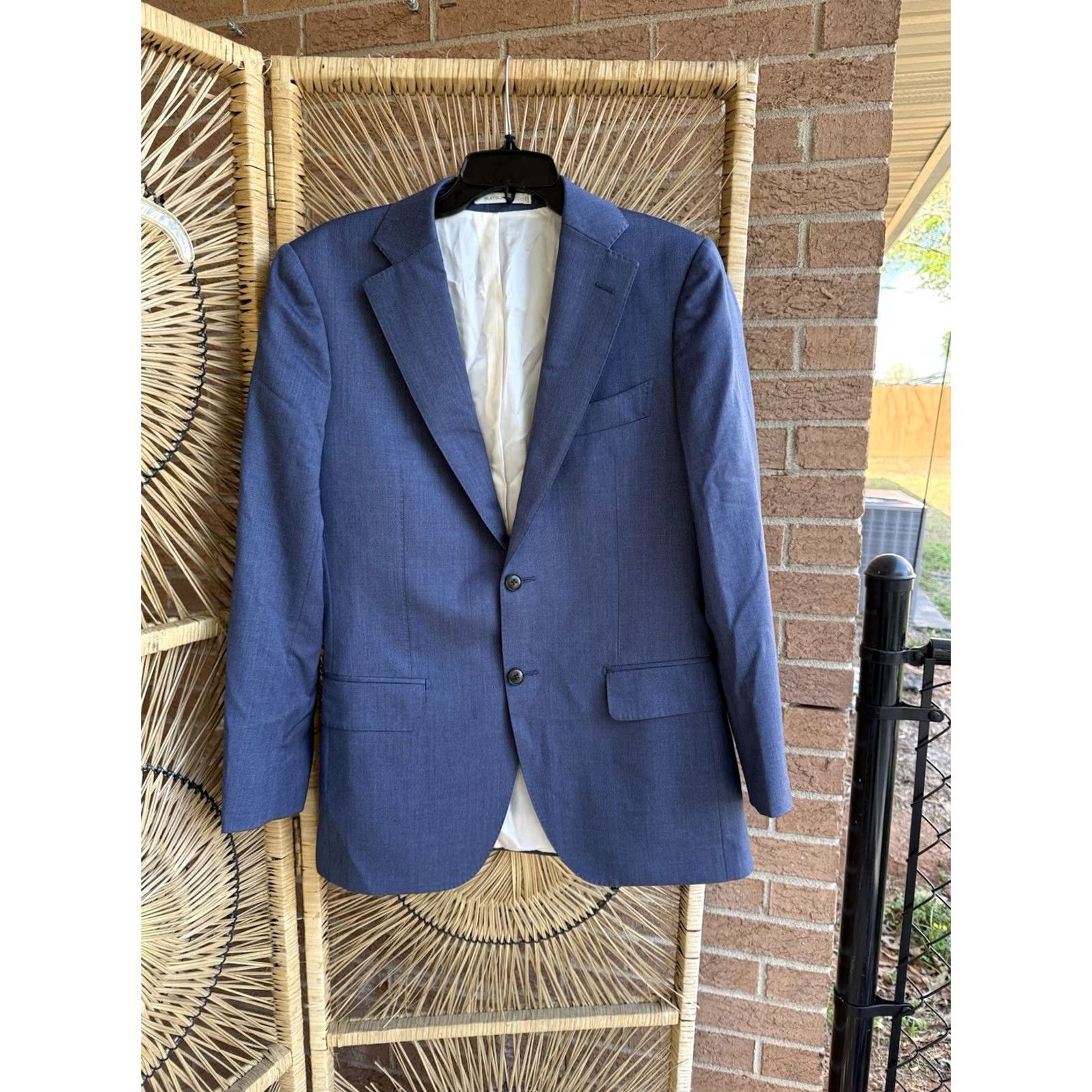 Suitsupply Suitsupply Blue Blazer 48 Slim Fit Wool Italy Sport Coat Jacket Men Size 48R - 2 Thumbnail