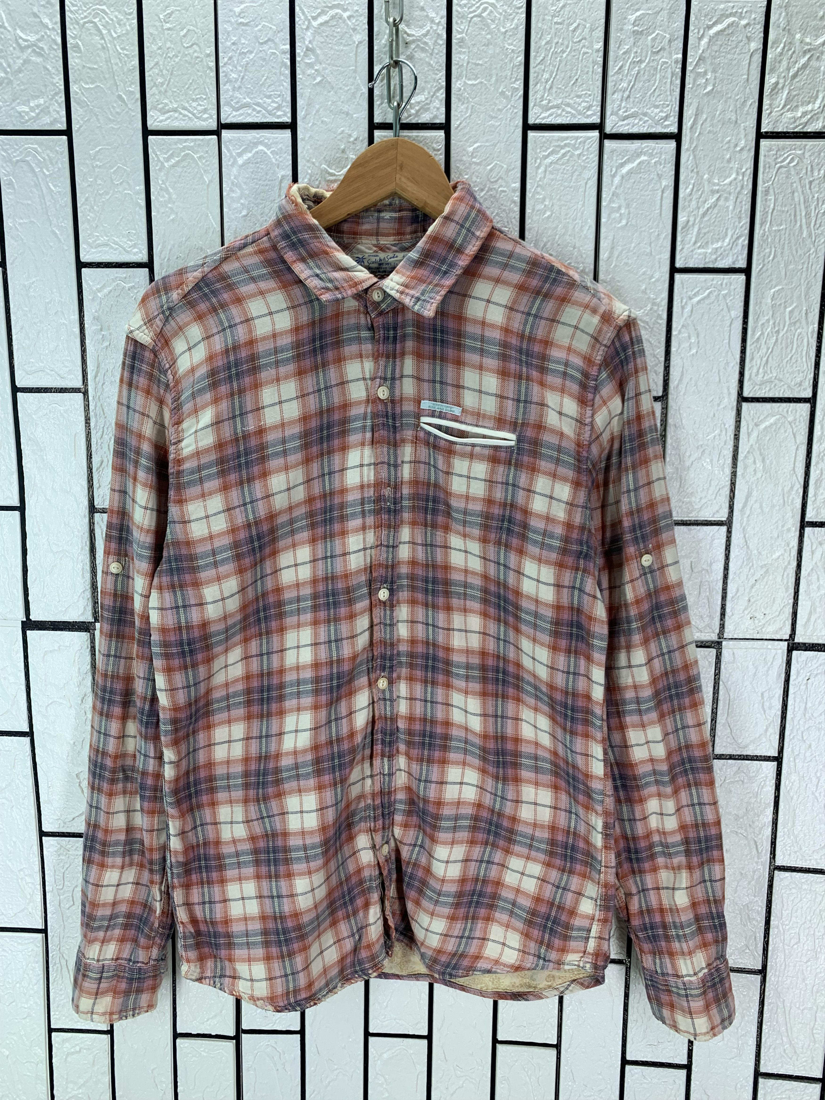 Vintage Vintage Distressed Scotch Soda flannel MGF.CO Size US M / EU 48-50 / 2 - 1 Thumbnail