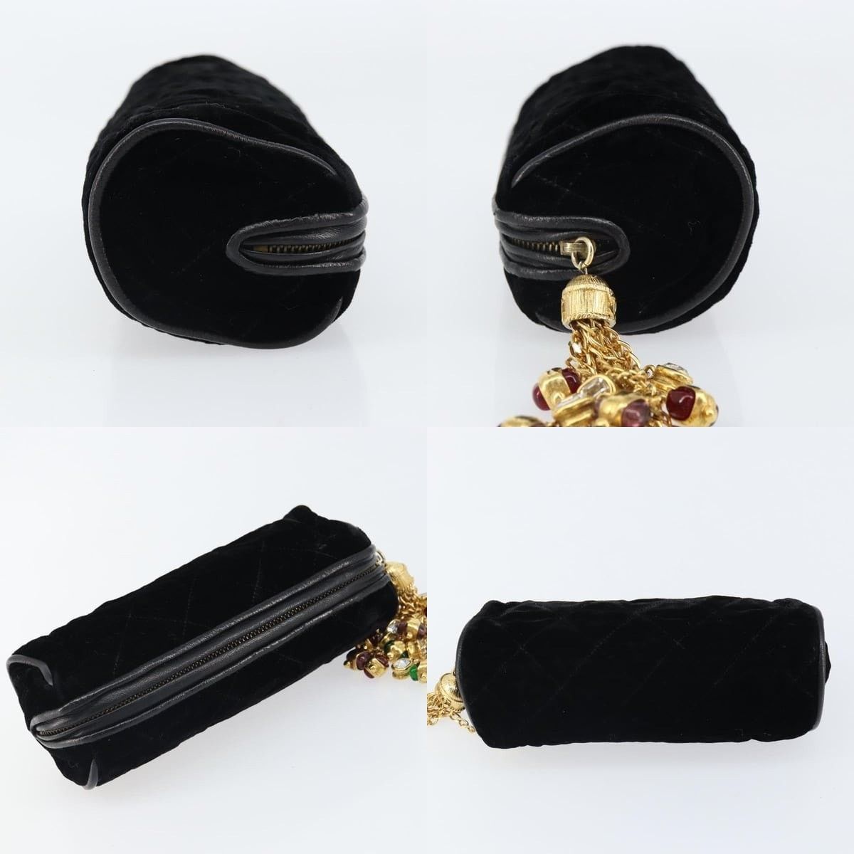 Chanel Chanel Matelasse Pouch Velour Size ONE SIZE - 3 Thumbnail