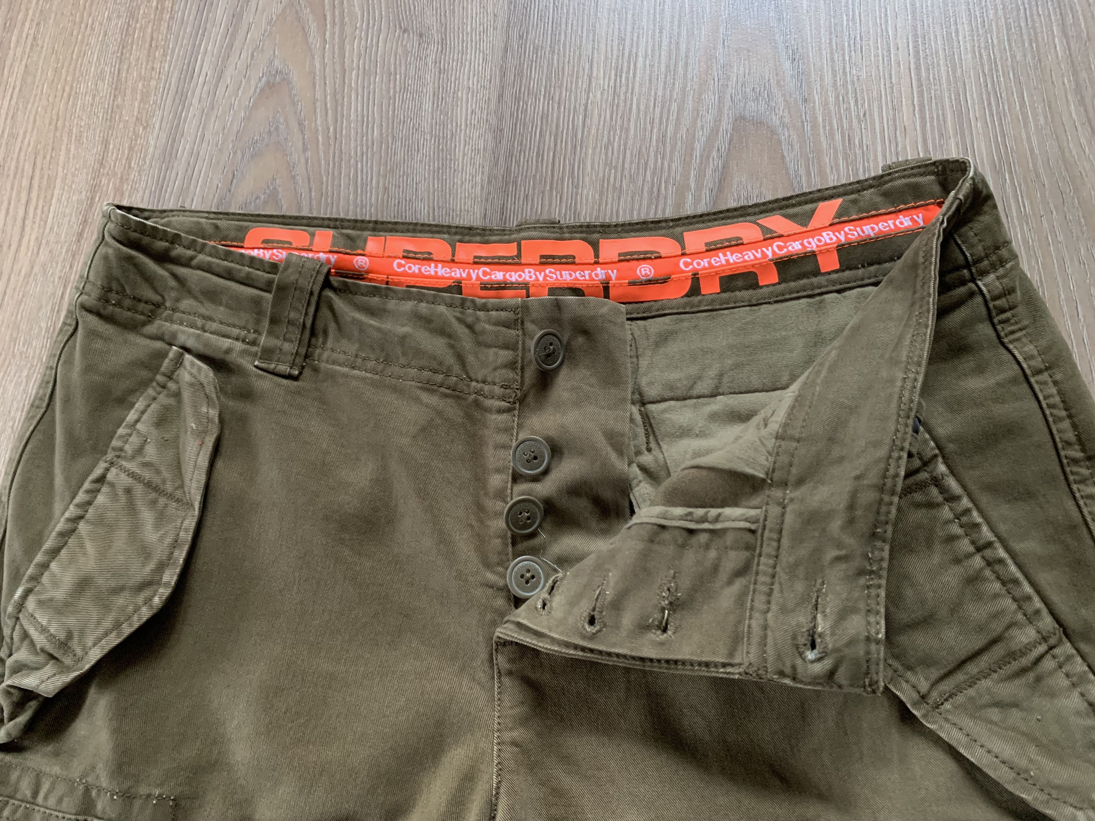 Japanese Brand × Superdry Superdry Khaki Cargo Shorts Multi Pocket Size US 34 / EU 50 - 6 Thumbnail