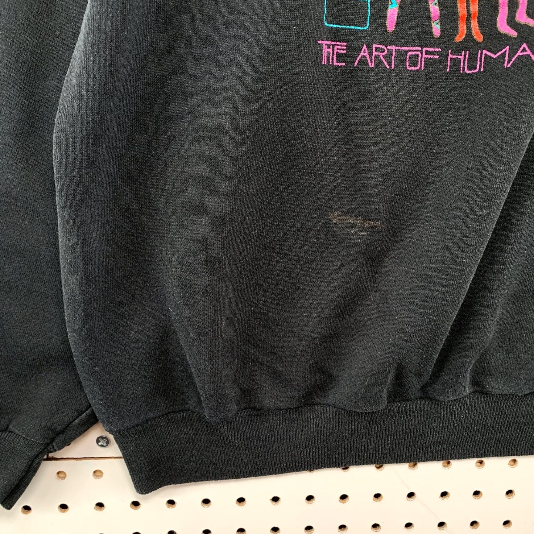 Vintage Vintage Susan Burch Made USA Art Being Human Sweatshirt Womens XL Black Size XL / US 12-14 / IT 48-50 - 7 Thumbnail