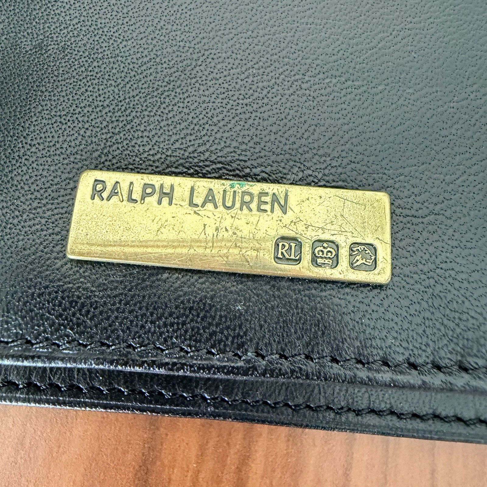 Ralph Lauren Vtg Ralph Lauren Black Leather Wallet Clutch Organizer Size ONE SIZE - 4 Thumbnail