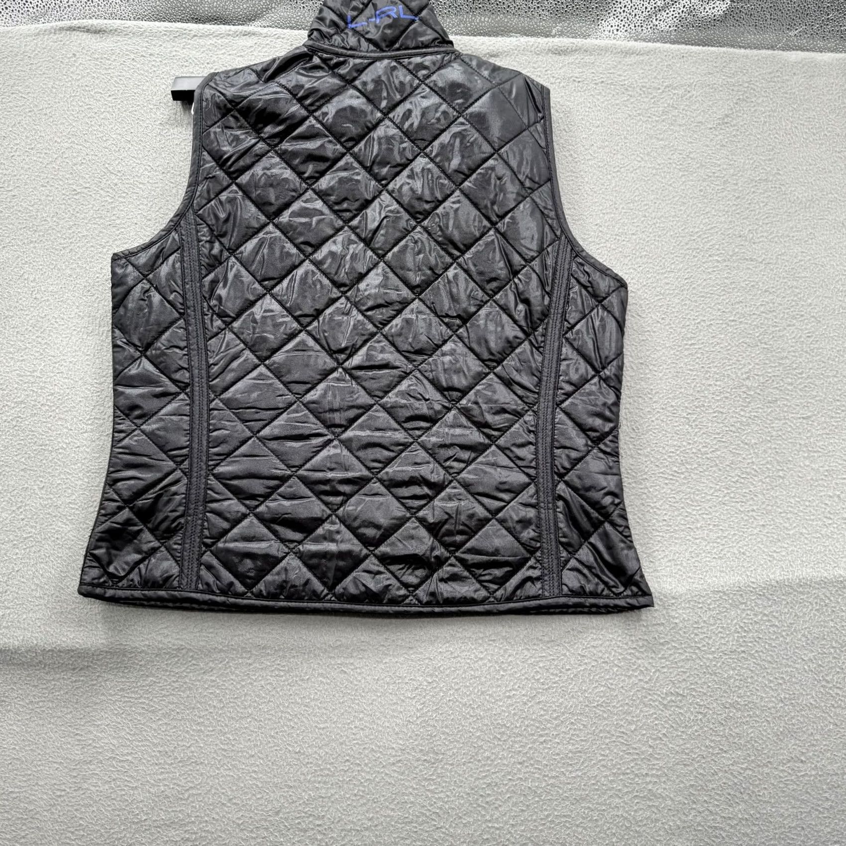 Ralph Lauren Lauren Ralph Lauren Vest Womens Medium Reversible Quilted Full Zip Black/Blue Pockets L-RL Logo Size M / US 6-8 / IT 42-44 - 2 Thumbnail
