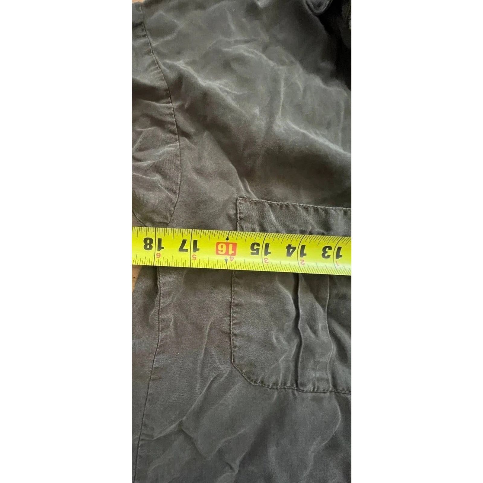 Zara ZARA DENIM Tencel Button Up Dark Snap Button Size XS A000821 Size XS / US 0-2 / IT 36-38 - 6 Thumbnail